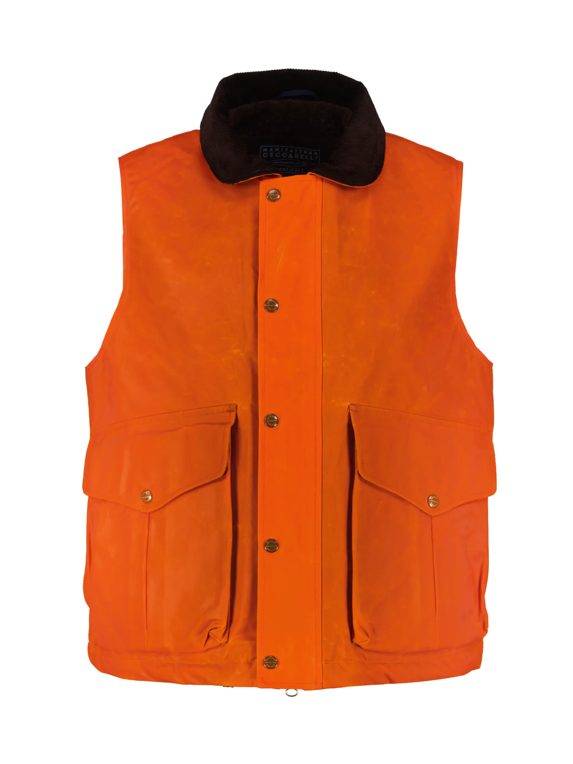 Outdoorweste - Artikel Vorderseite - Farbe: Orange