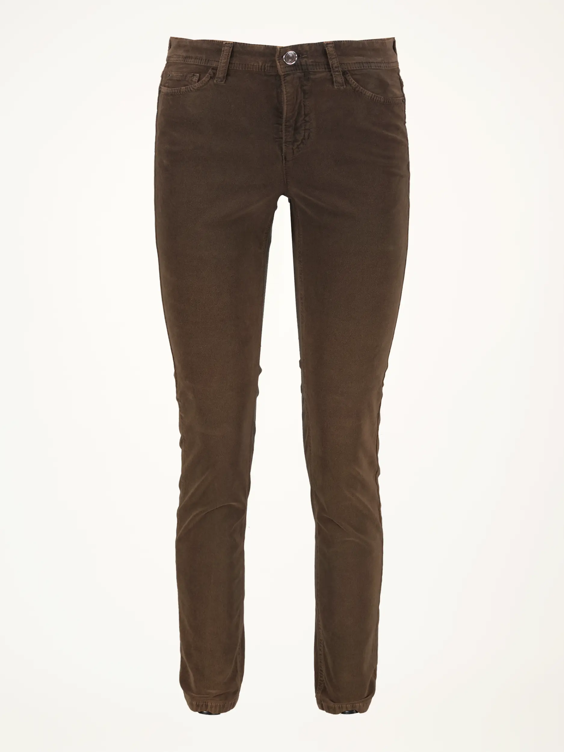 Samthose 'Piper cropped' - Artikelansicht - Farbe: Braun Samthose 'Piper cropped' - Artikelansicht - Farbe: Braun