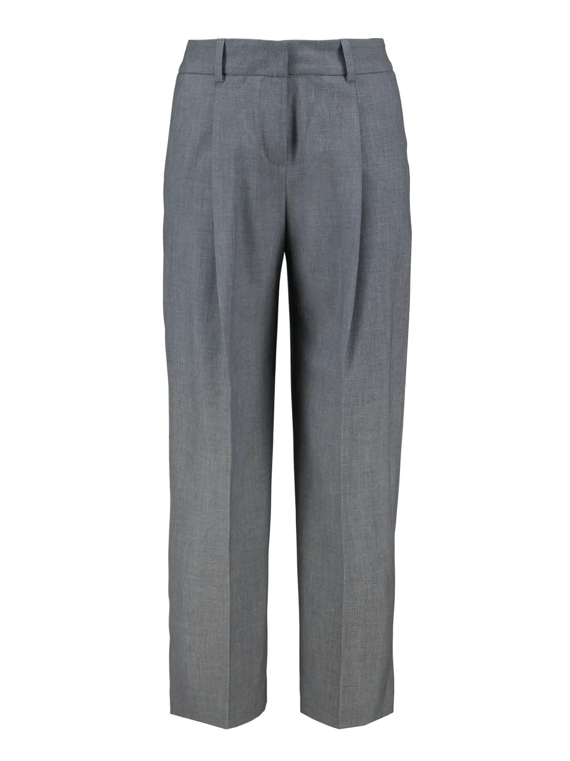 Bundfaltenhose 'Sloanne' - Artikel Vorderseite - Farbe: Grau