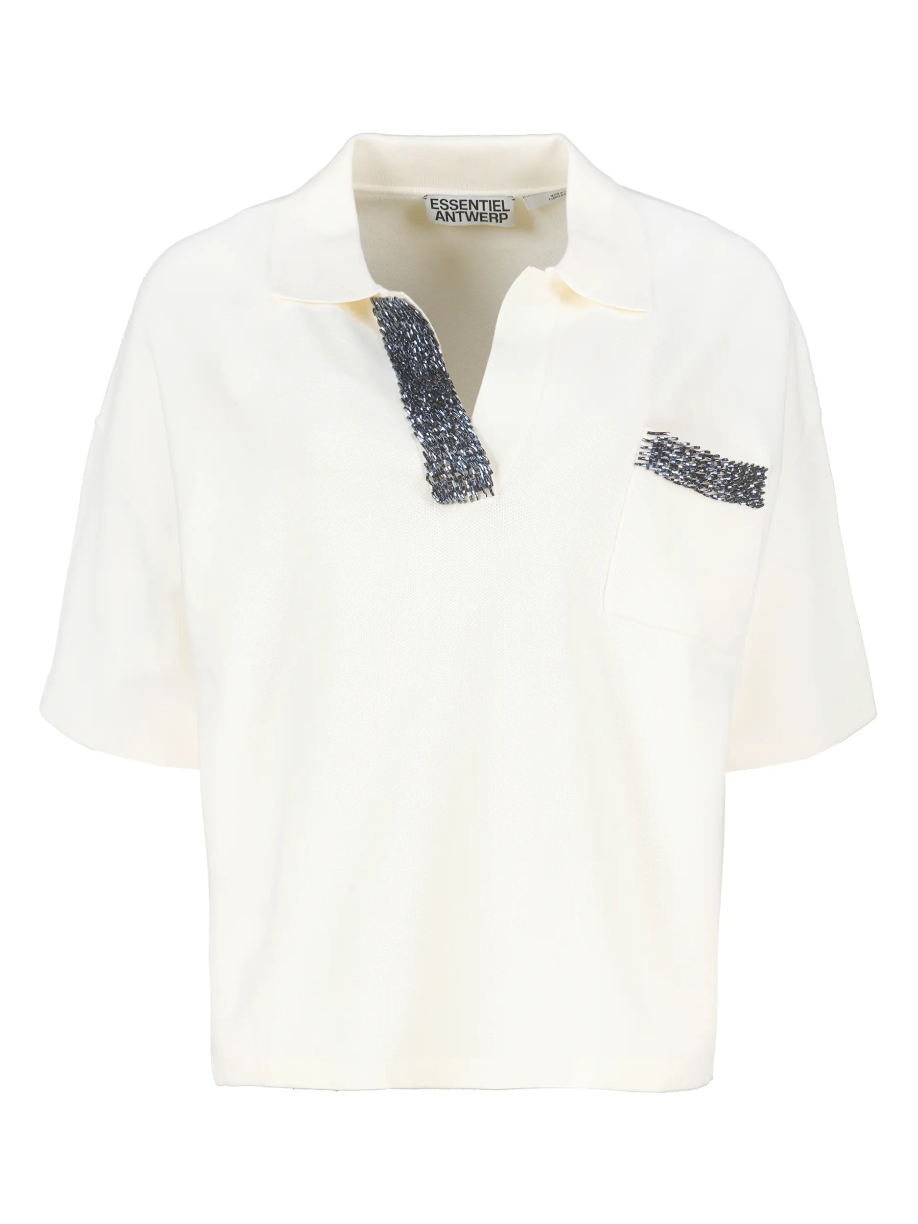 Poloshirt 3/4 Arm - Artikel Vorderseite - Farbe: Creme