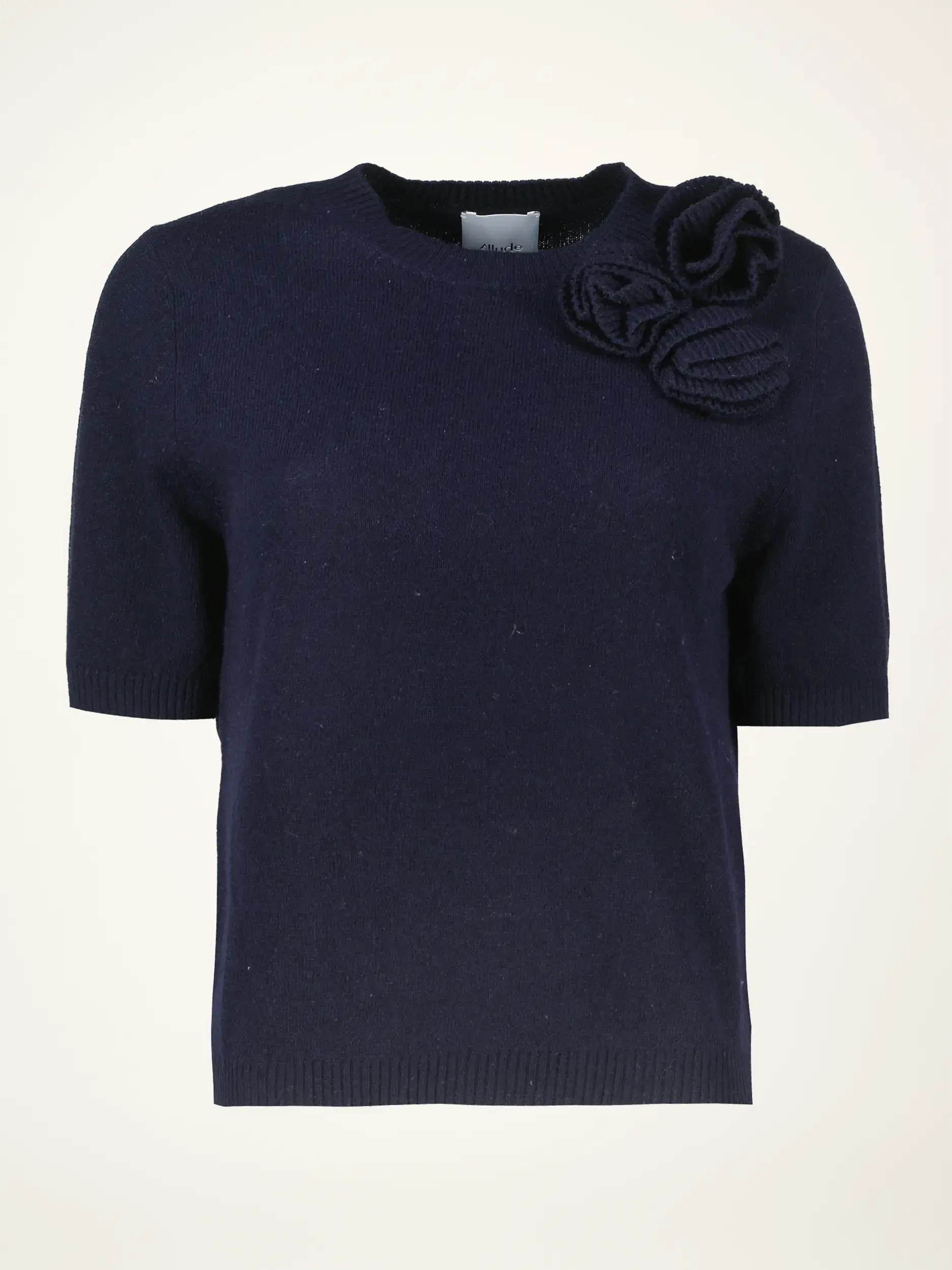 Pullover aus Wolle kurzarm - Artikelansicht - Farbe: Blau