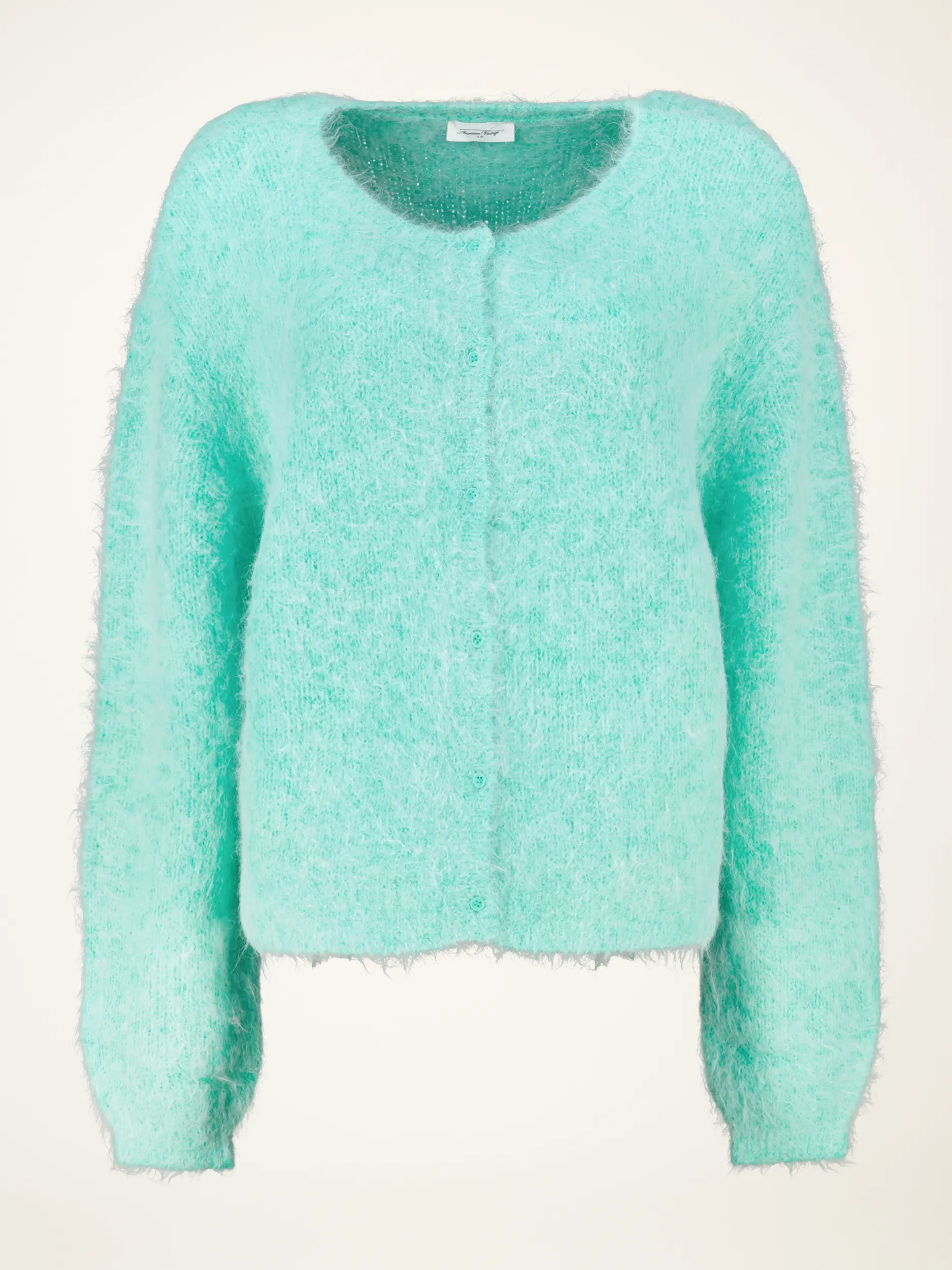 Strickjacke aus Alpaka-Mix langarm - Artikelansicht - Farbe: Grün