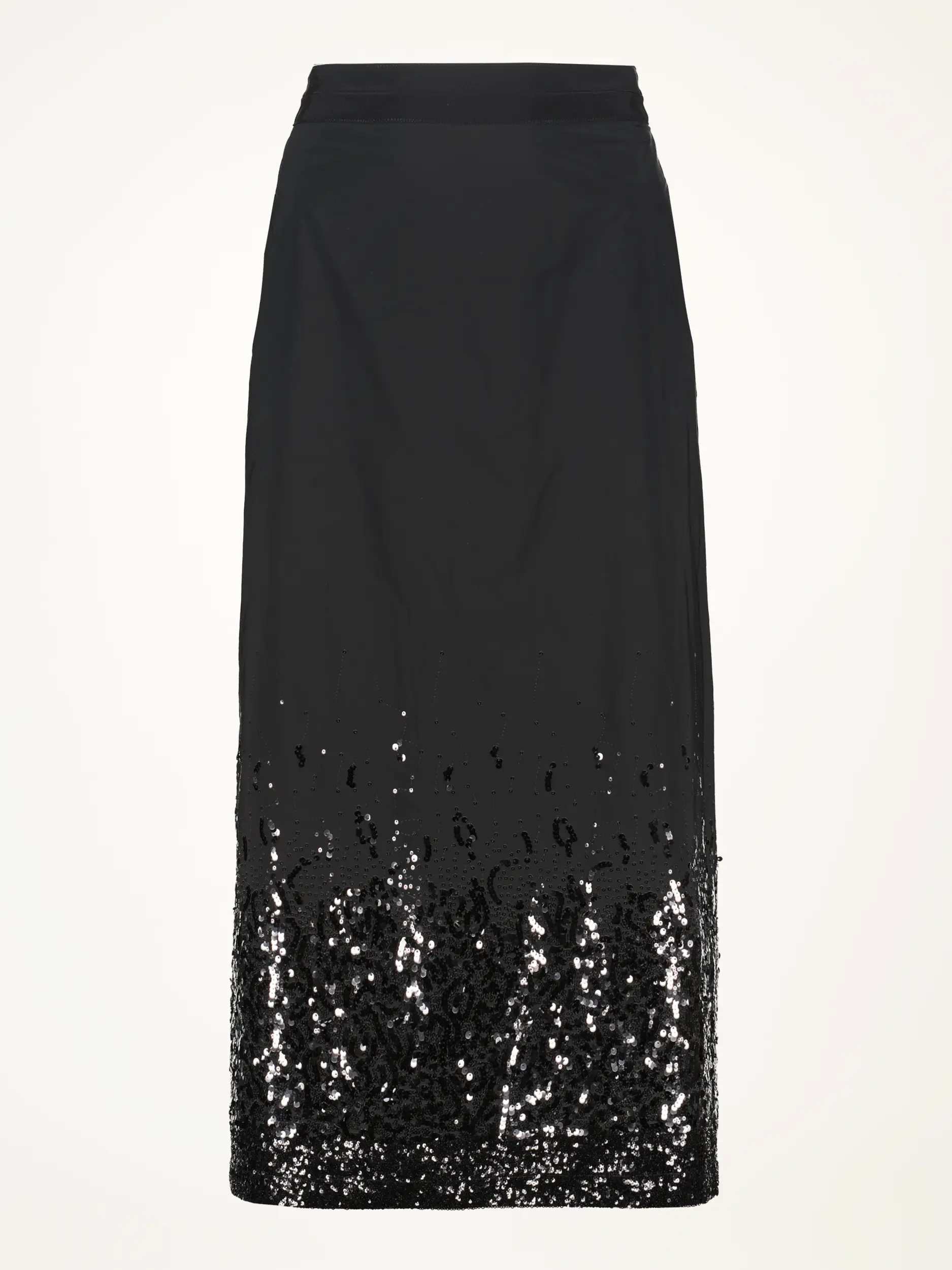 Midirock mit Pailletten - Artikelansicht - Farbe: Schwarz