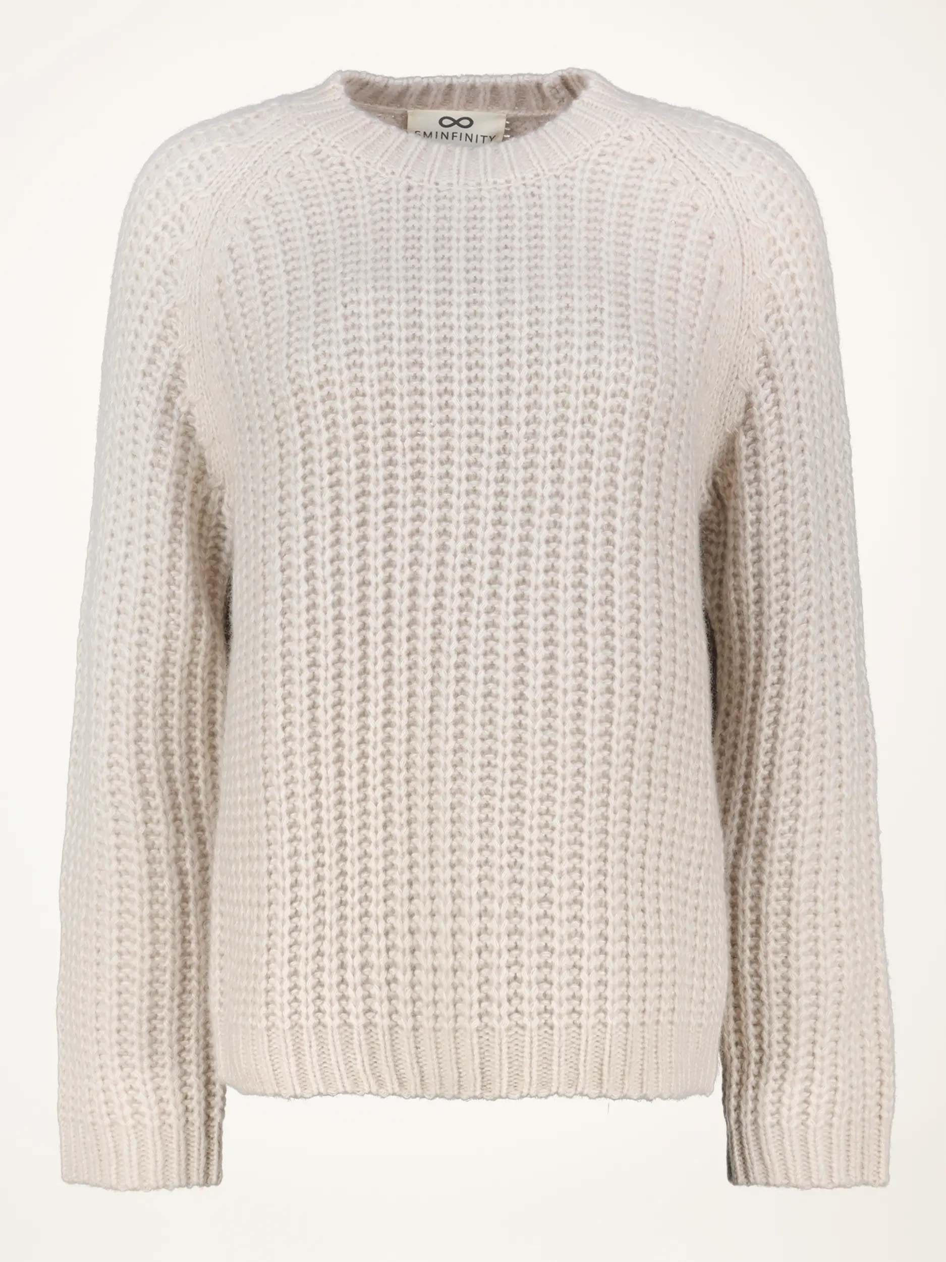 Pullover aus Kaschmir langarm - Artikelansicht - Farbe: Creme