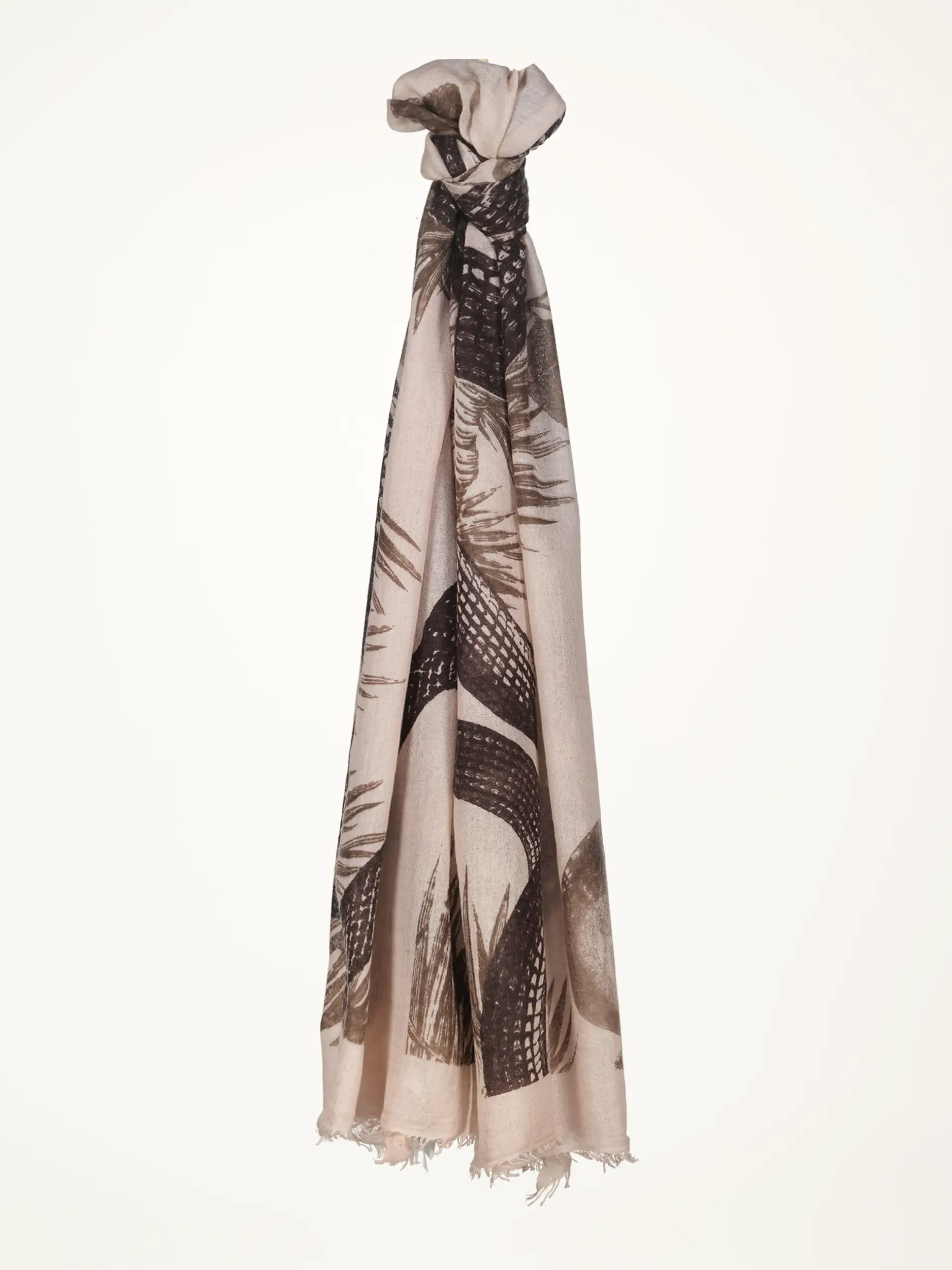 Kaschmirschal 'Garden Eden' - Artikelansicht - Farbe: Braun