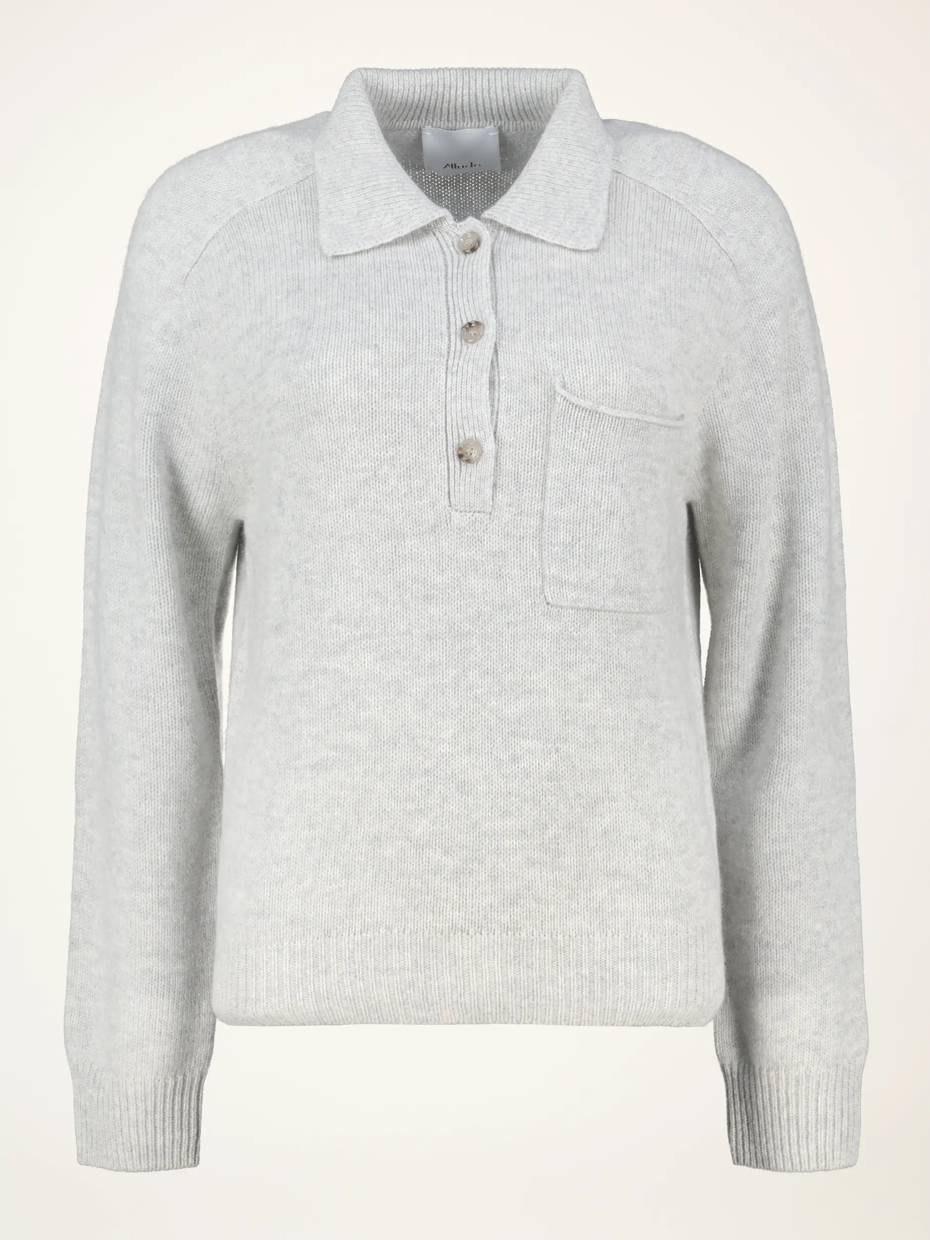 Pullover aus Wolle langarm - Artikelansicht - Farbe: Grau