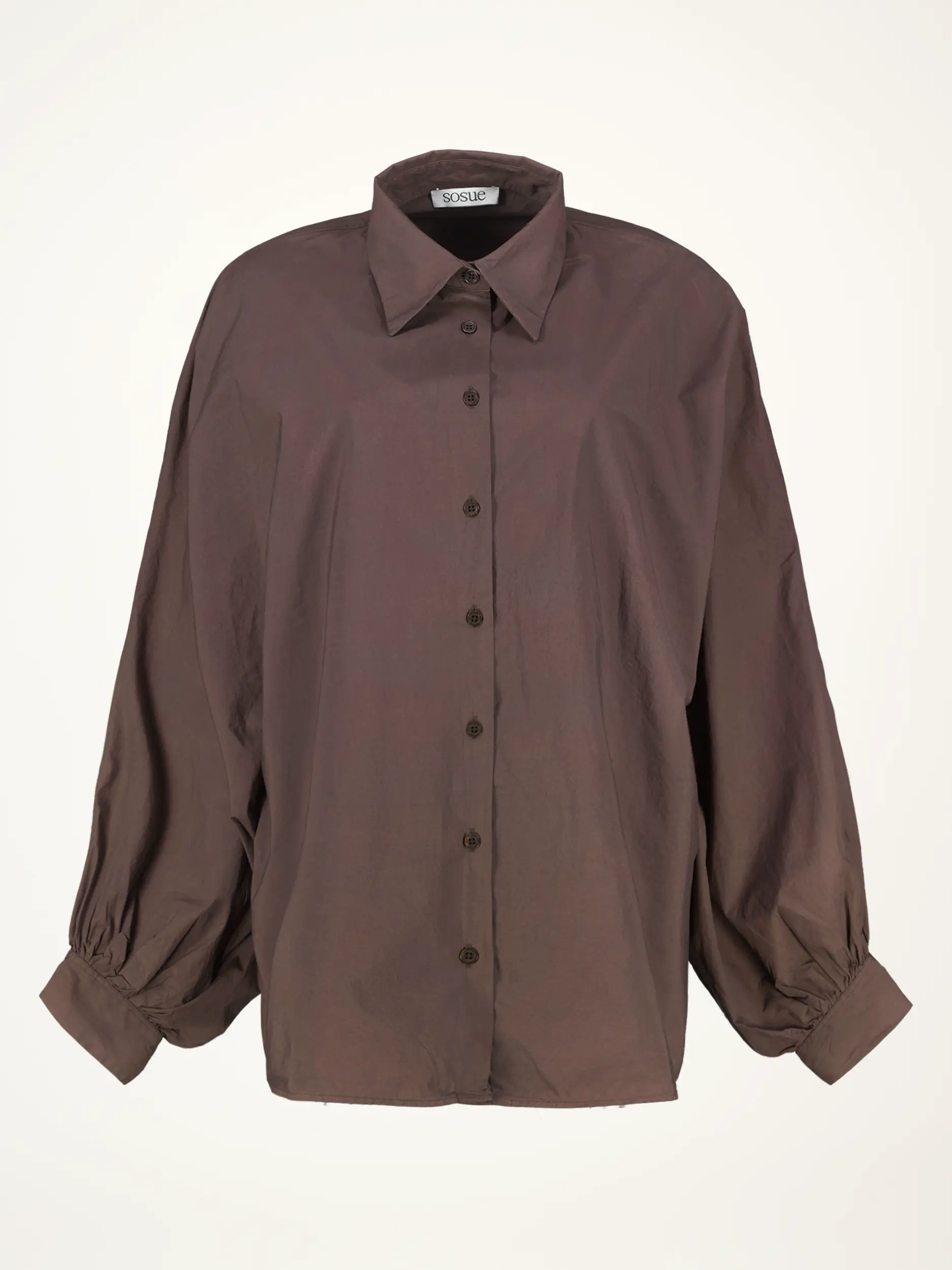 Baumwollbluse 'Antonia' langarm - Artikelansicht - Farbe: Braun
