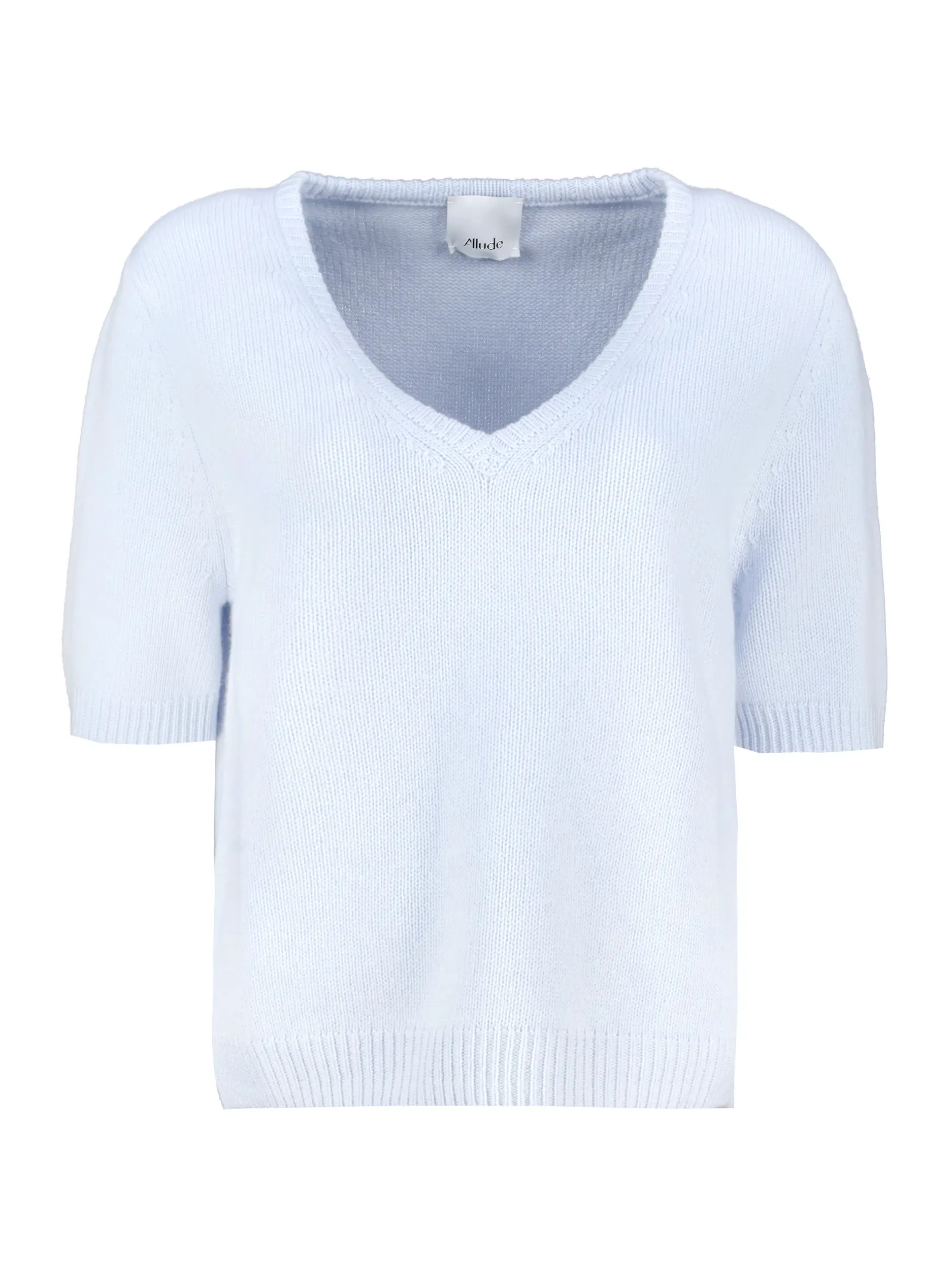 Pullover aus Wolle kurzarm - Artikel Vorderseite - Farbe: Blau