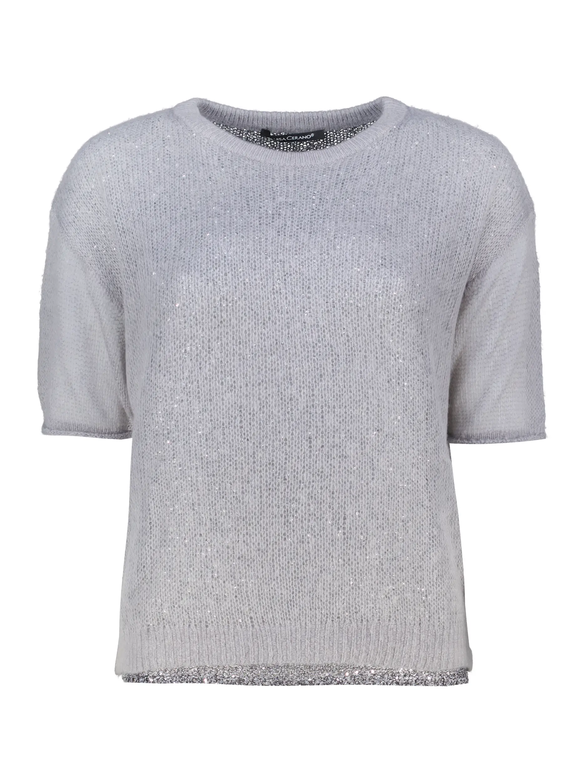 Pullover kurzarm - Artikel Vorderseite - Farbe: Grau