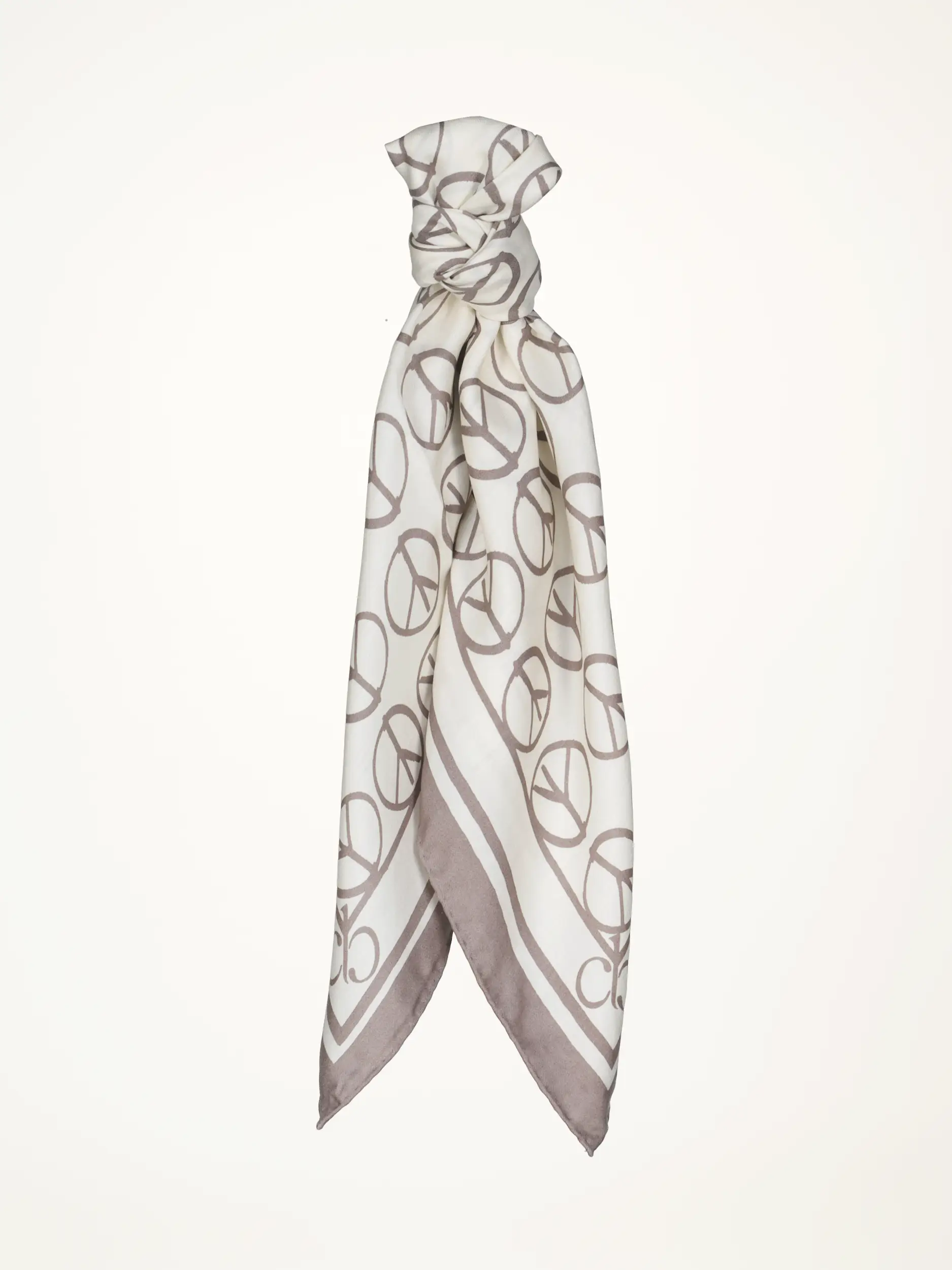 Tuch aus Seide  - Artikelansicht - Farbe: Beige