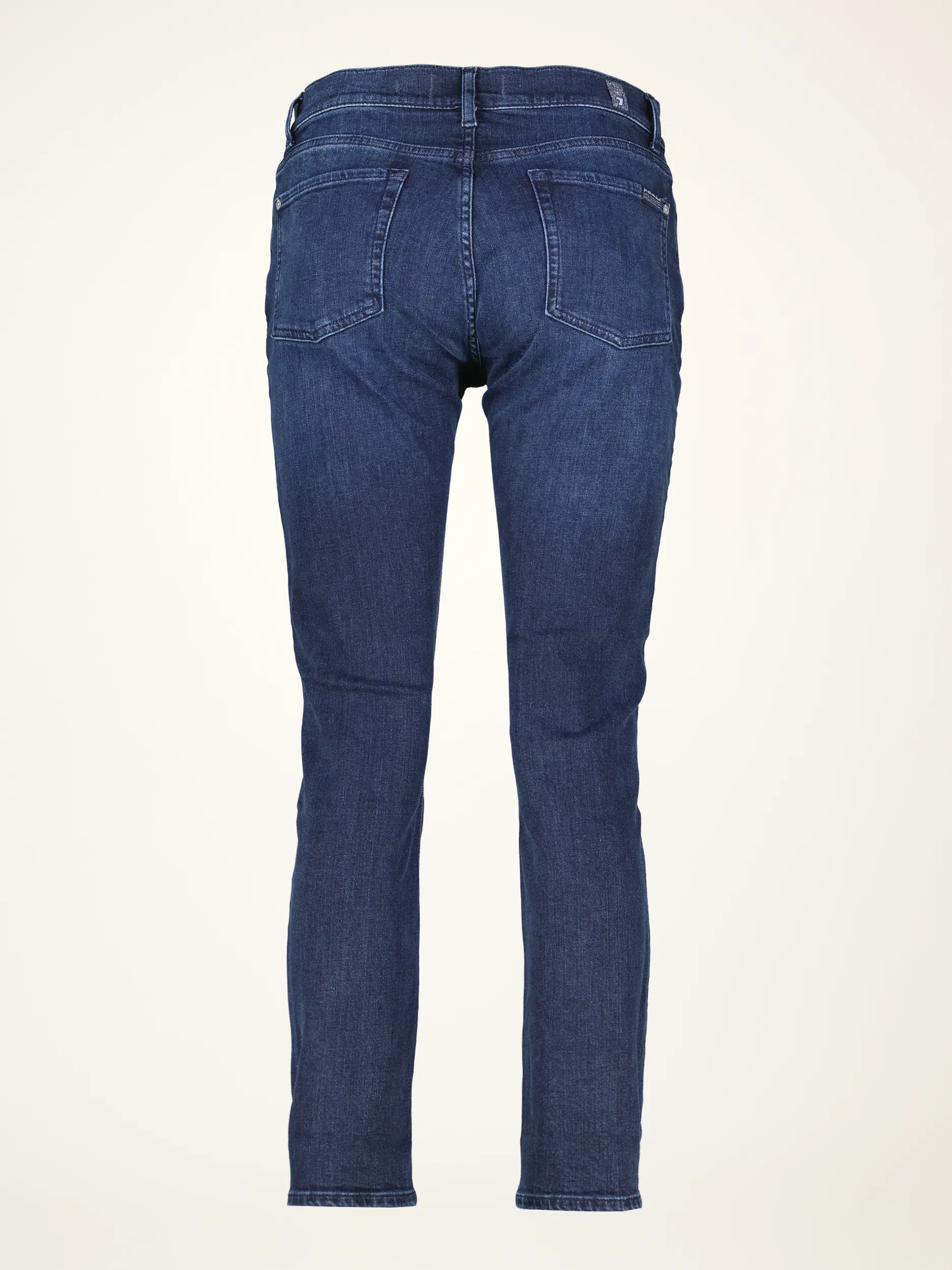 High Rise Skinny Jeans 'Relaxed Skinny' - Artikel Rückseite - Farbe: Blau