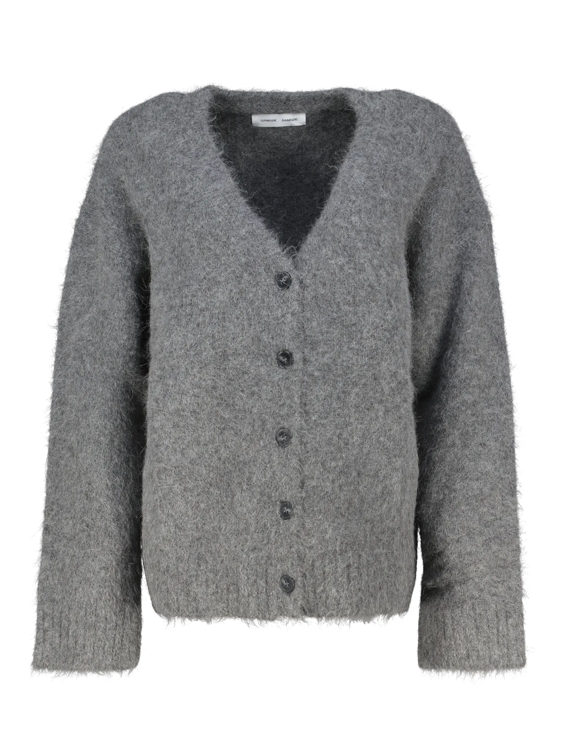 Strickjacke 'Sajeanne' aus Alpaka - Artikel Vorderseite - Farbe: Grau