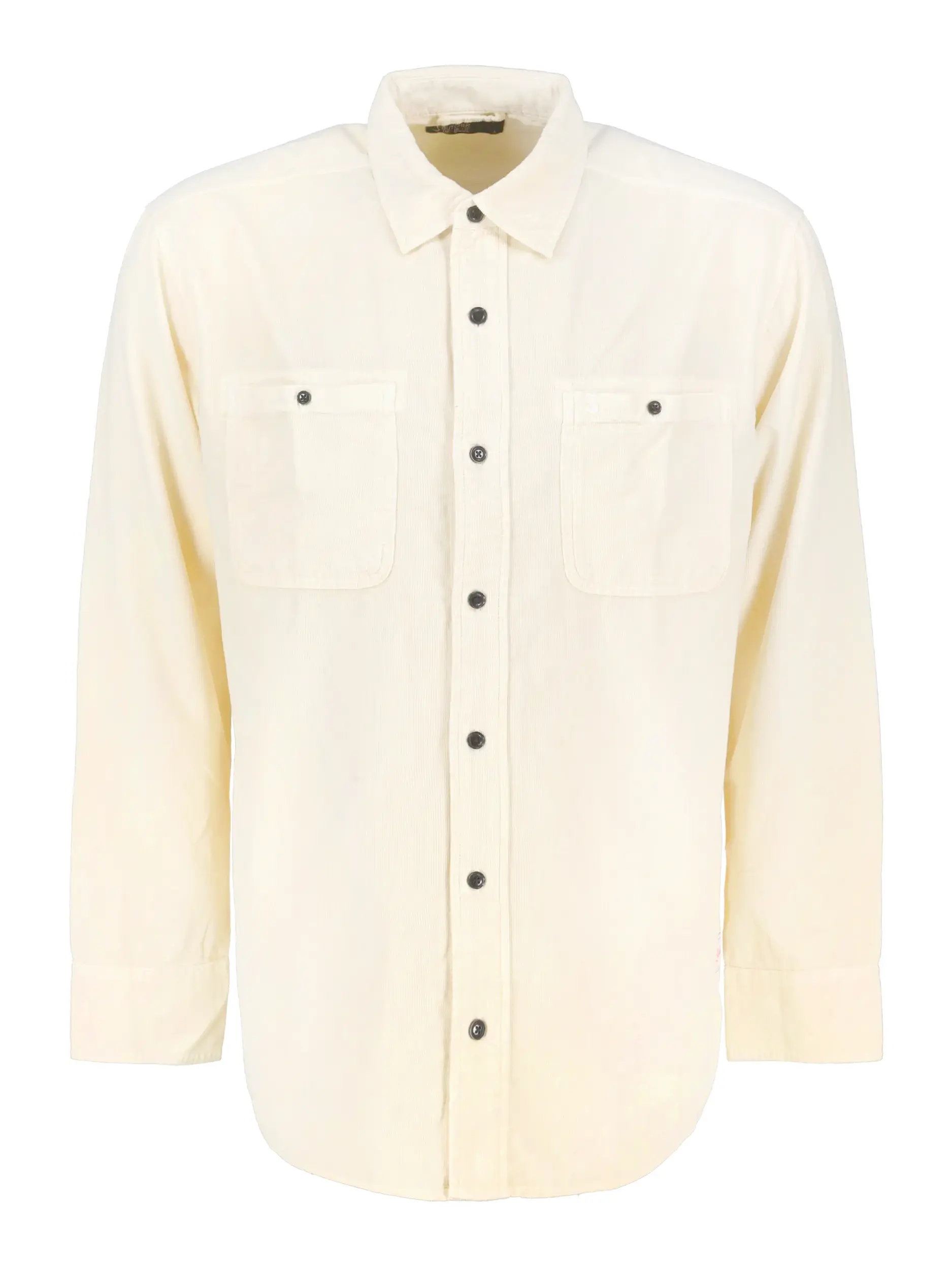 Cordhemd mit Kentkragen langarm - Artikel Vorderseite - Farbe: Beige