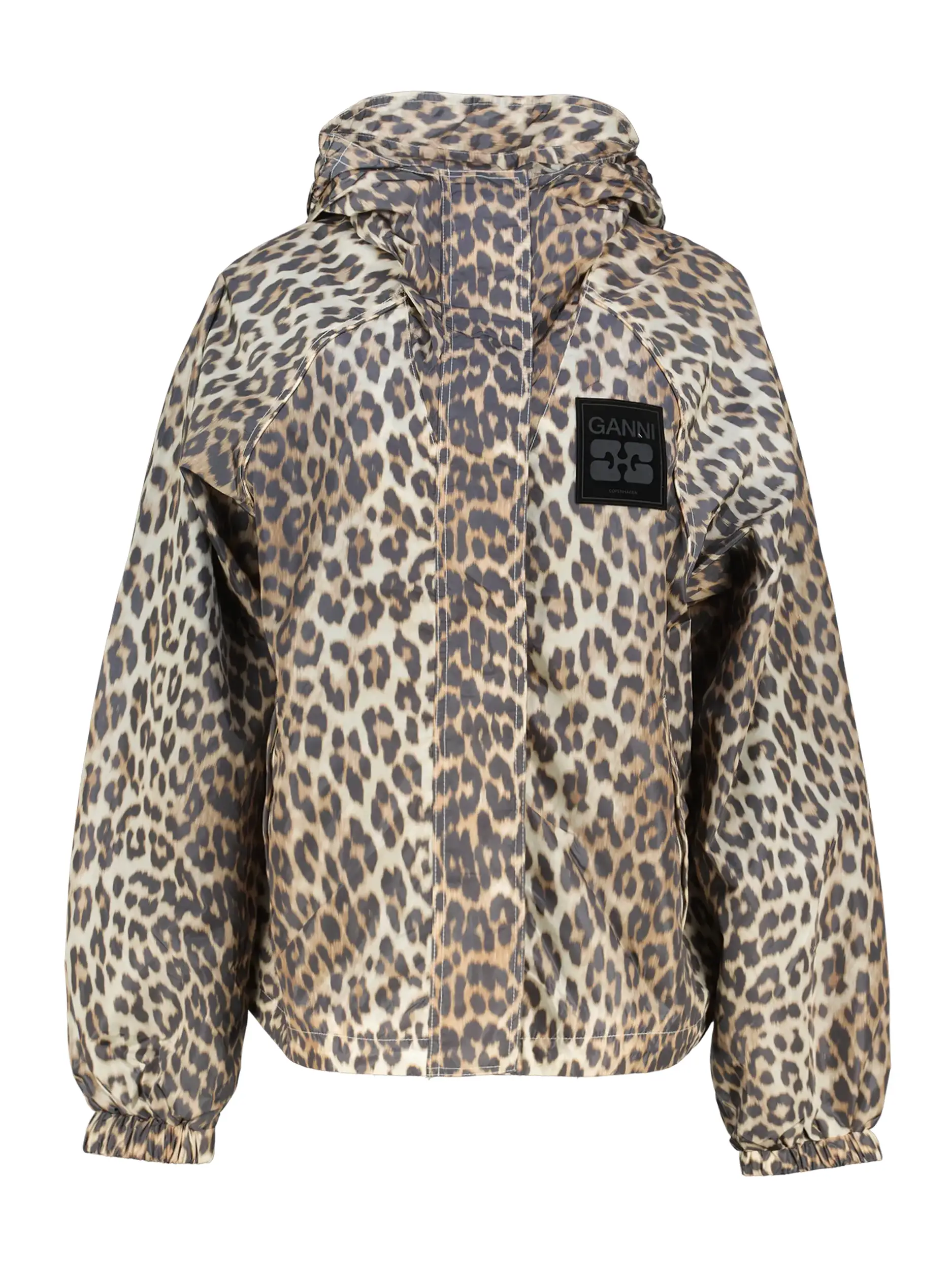 Jacke mit Leoprint - Artikel Vorderseite - Farbe: Braun