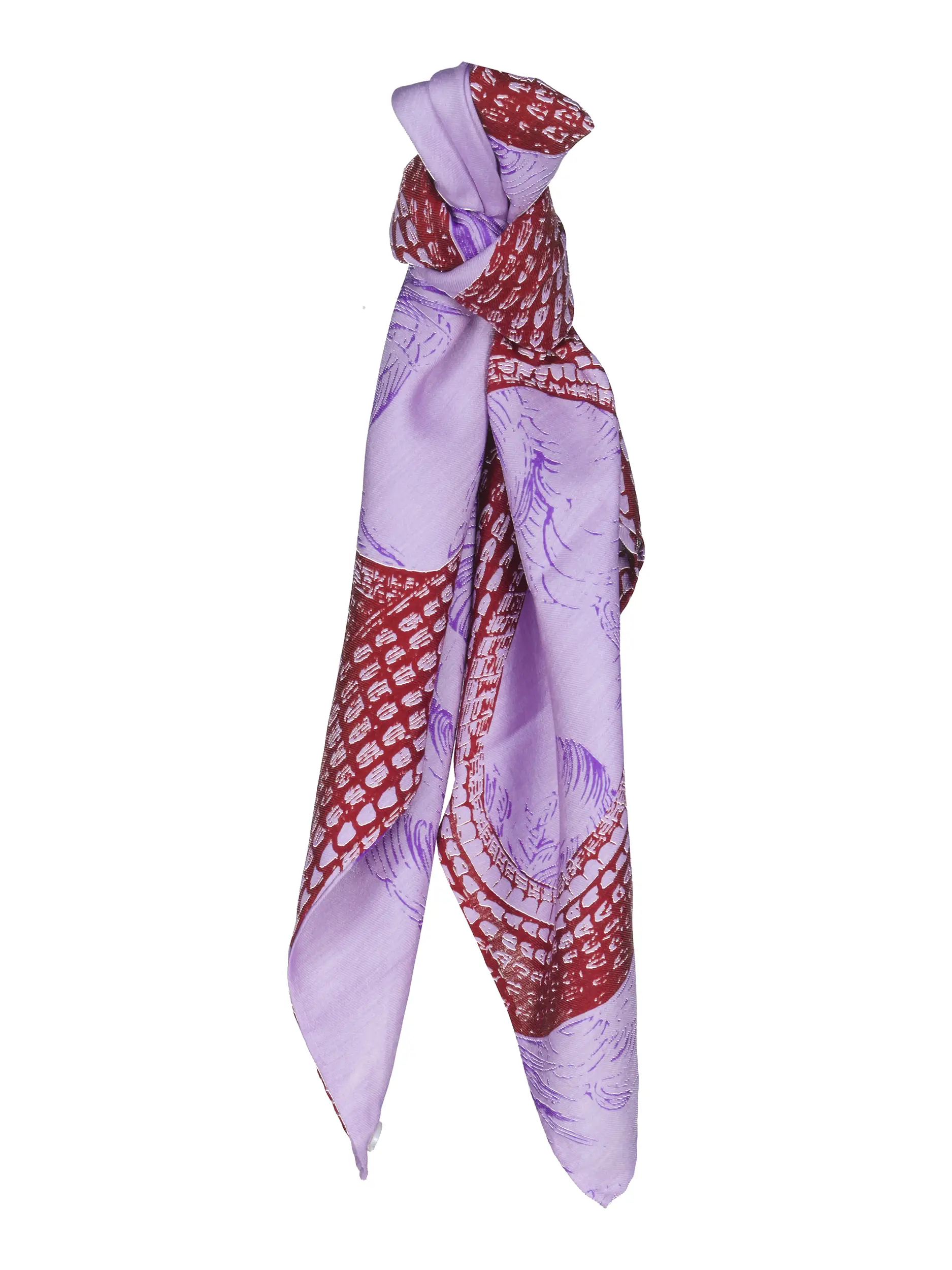 Tuch 'Garden Eden' aus Seide - Artikel Vorderseite - Farbe: Violett