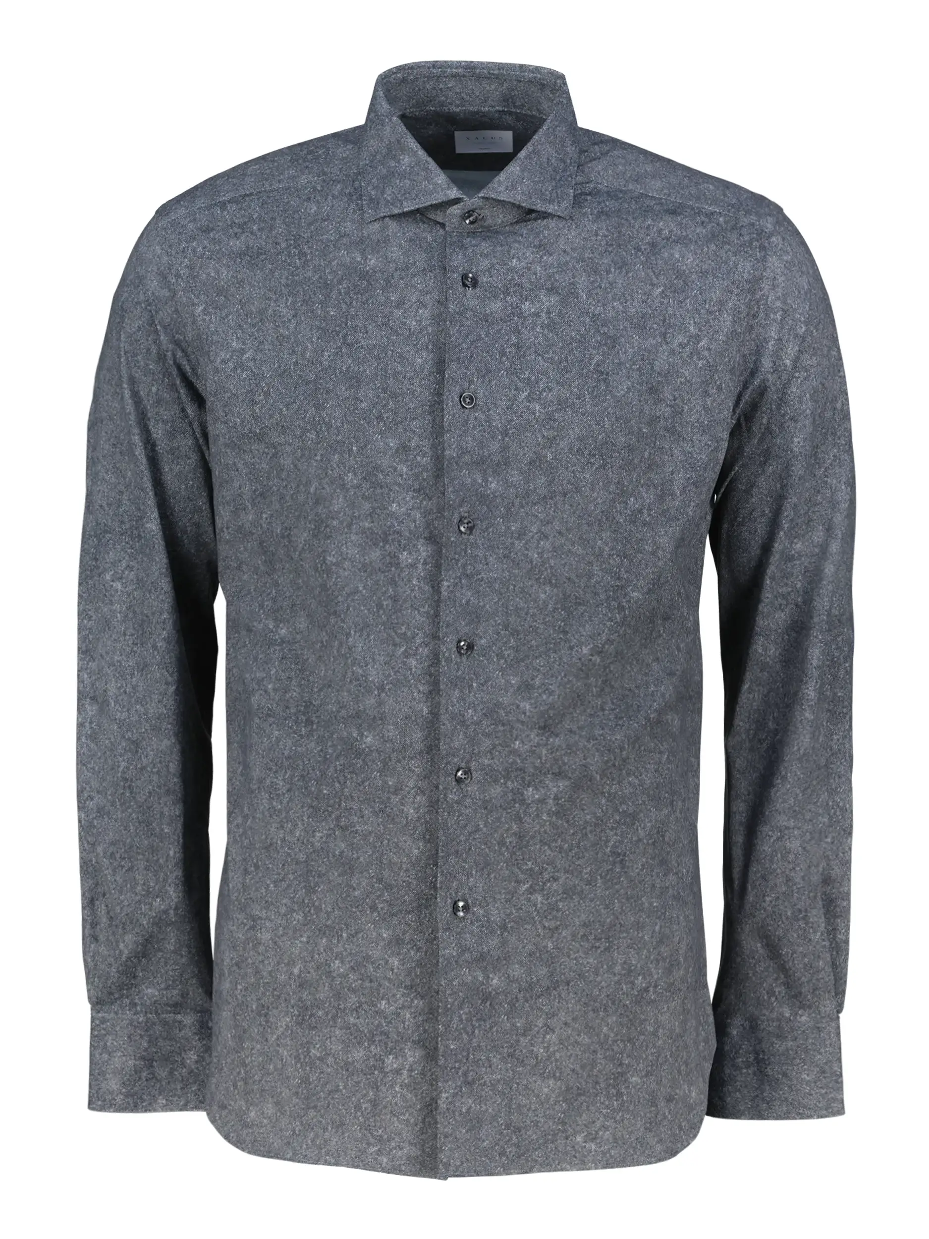 Tailored Fit Hemd mit Haifischkragen langarm - Artikel Vorderseite - Farbe: Grau