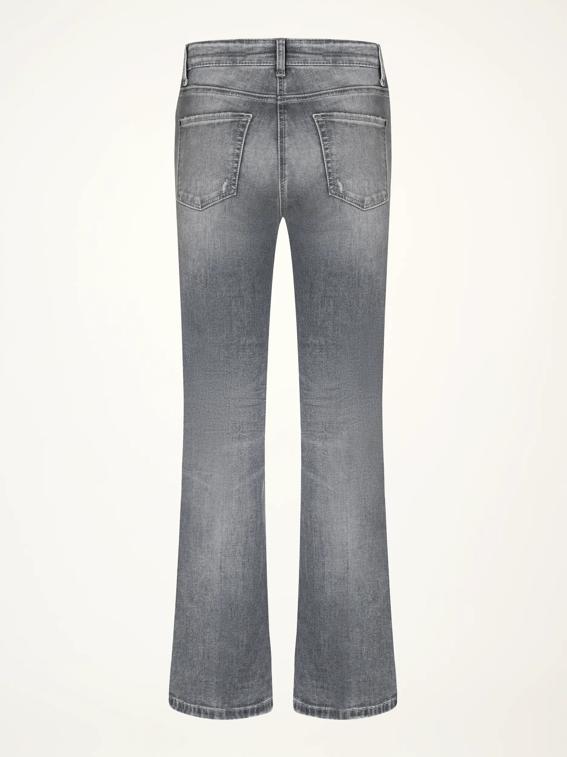 Low Rise Flared Leg Jeans 'Paris' - Artikel Rückseite - Farbe: Grau