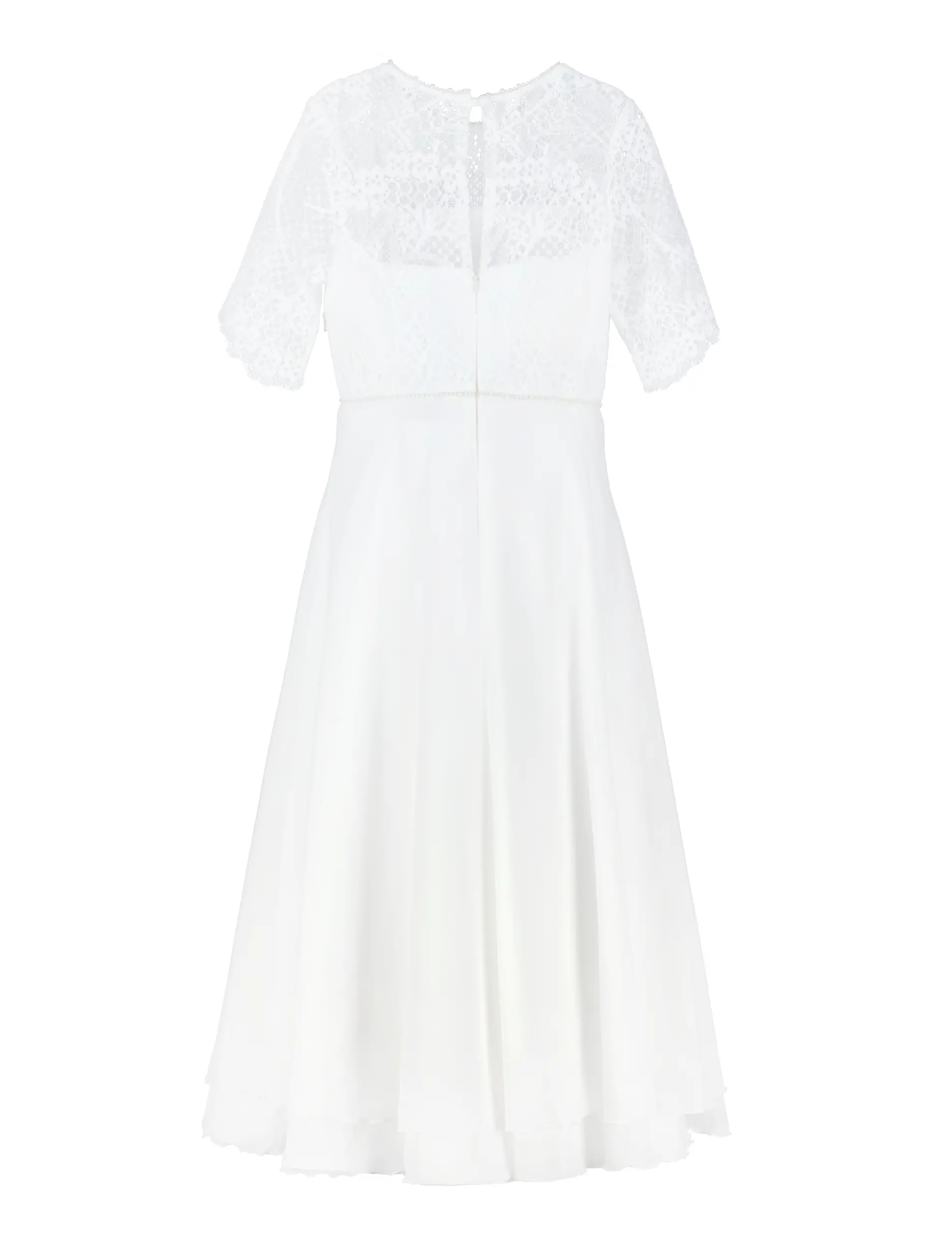 Mädchen Kommunionkleid - Artikel Rückseite - Farbe: Creme