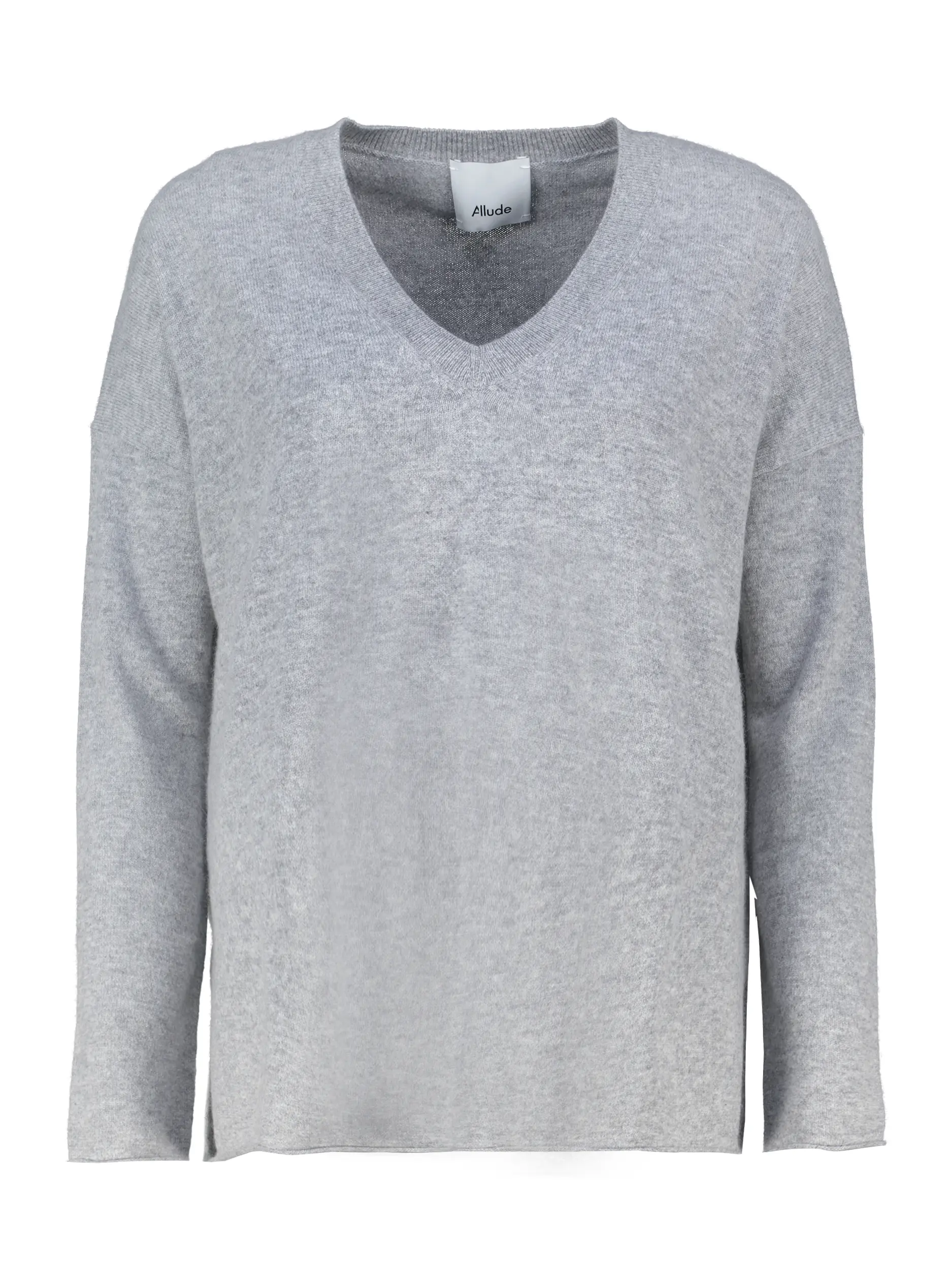 Pullover aus Kaschmir langarm - Artikel Vorderseite - Farbe: Grau