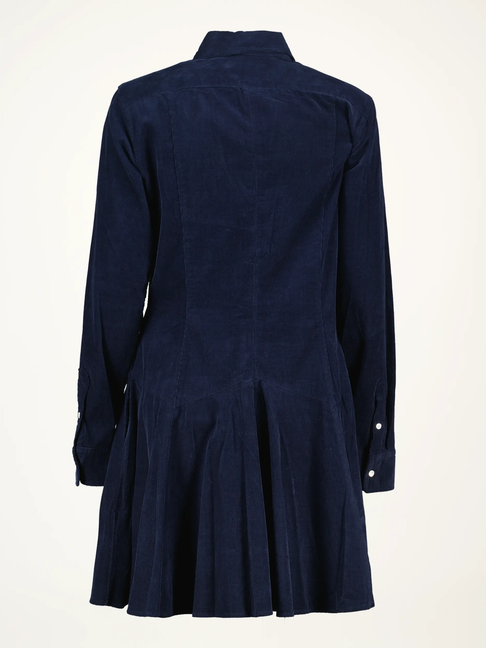 Midi Cordkleid - Artikel Rückseite - Farbe: Blau