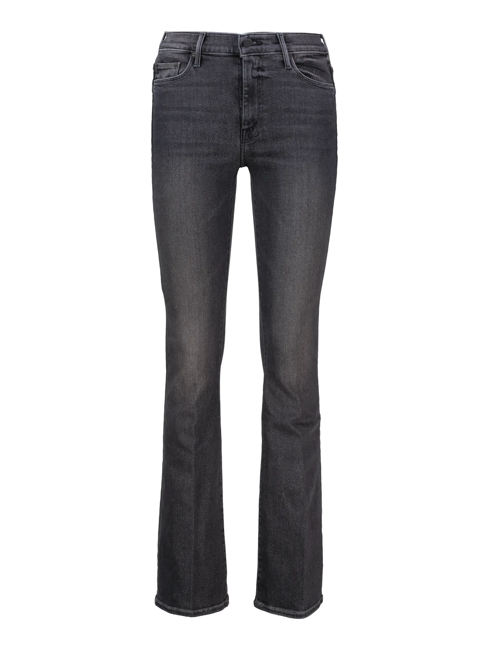 Mid Rise Flared Leg Jeans 'The Weekender' - Artikel Vorderseite - Farbe: Grau