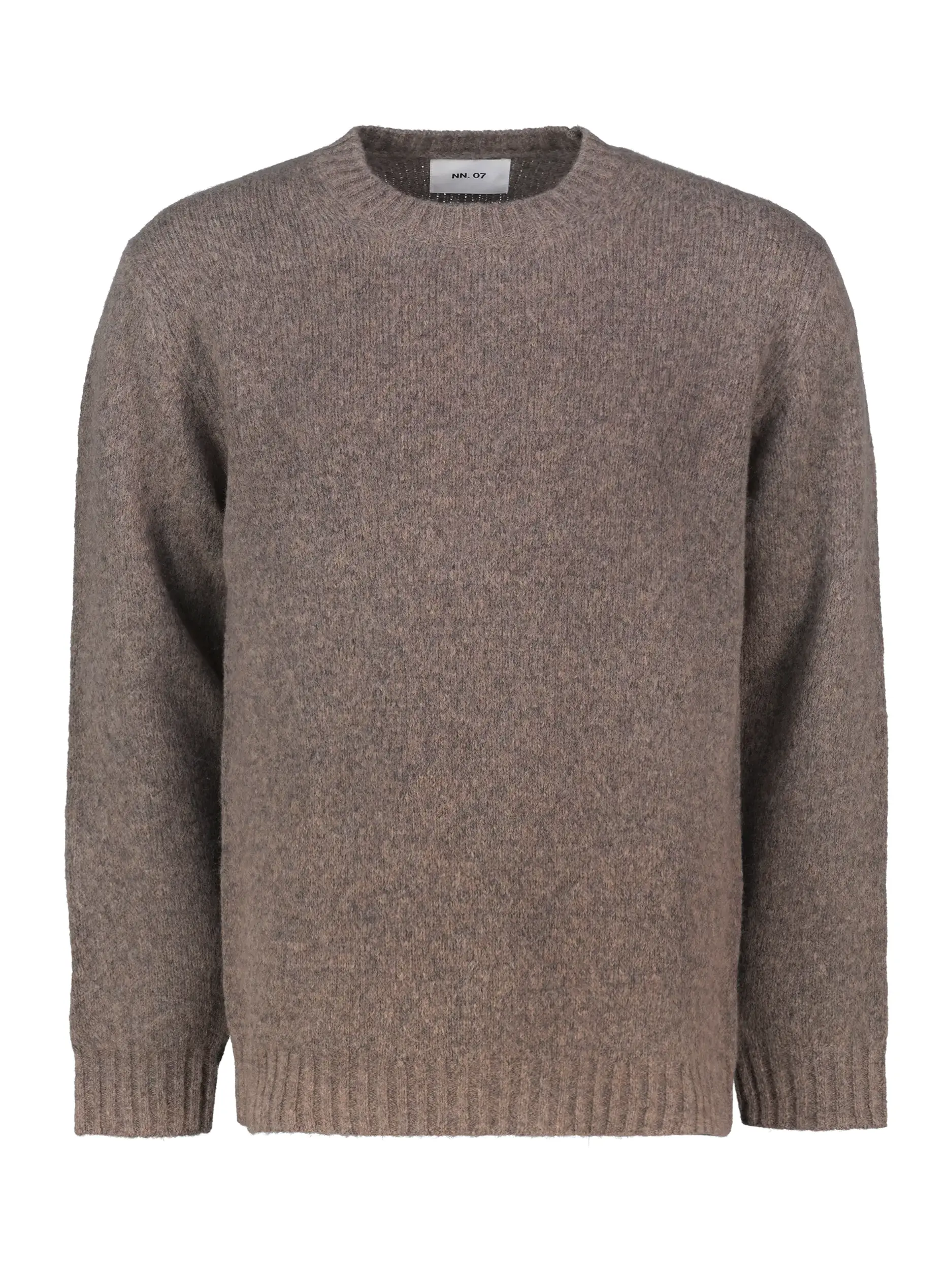 Pullover 'Lee' aus Merinowoll-Mix langarm - Artikel Vorderseite - Farbe: Braun