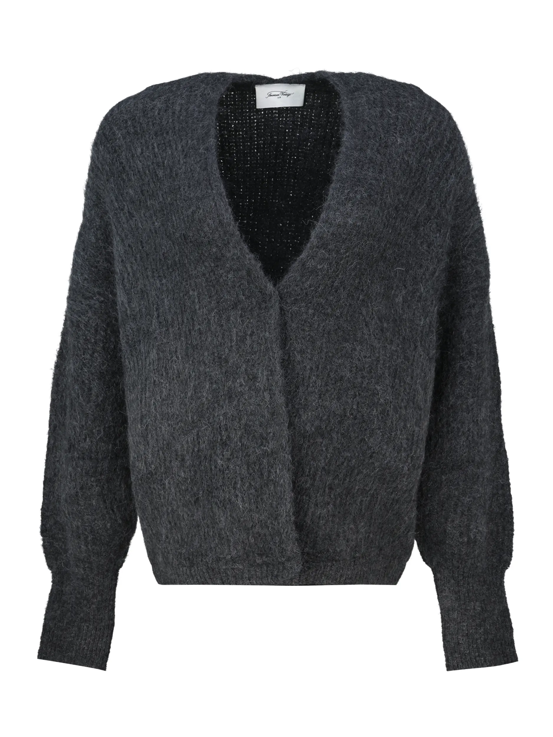Strickjacke 'East' langarm - Artikel Vorderseite - Farbe: Grau