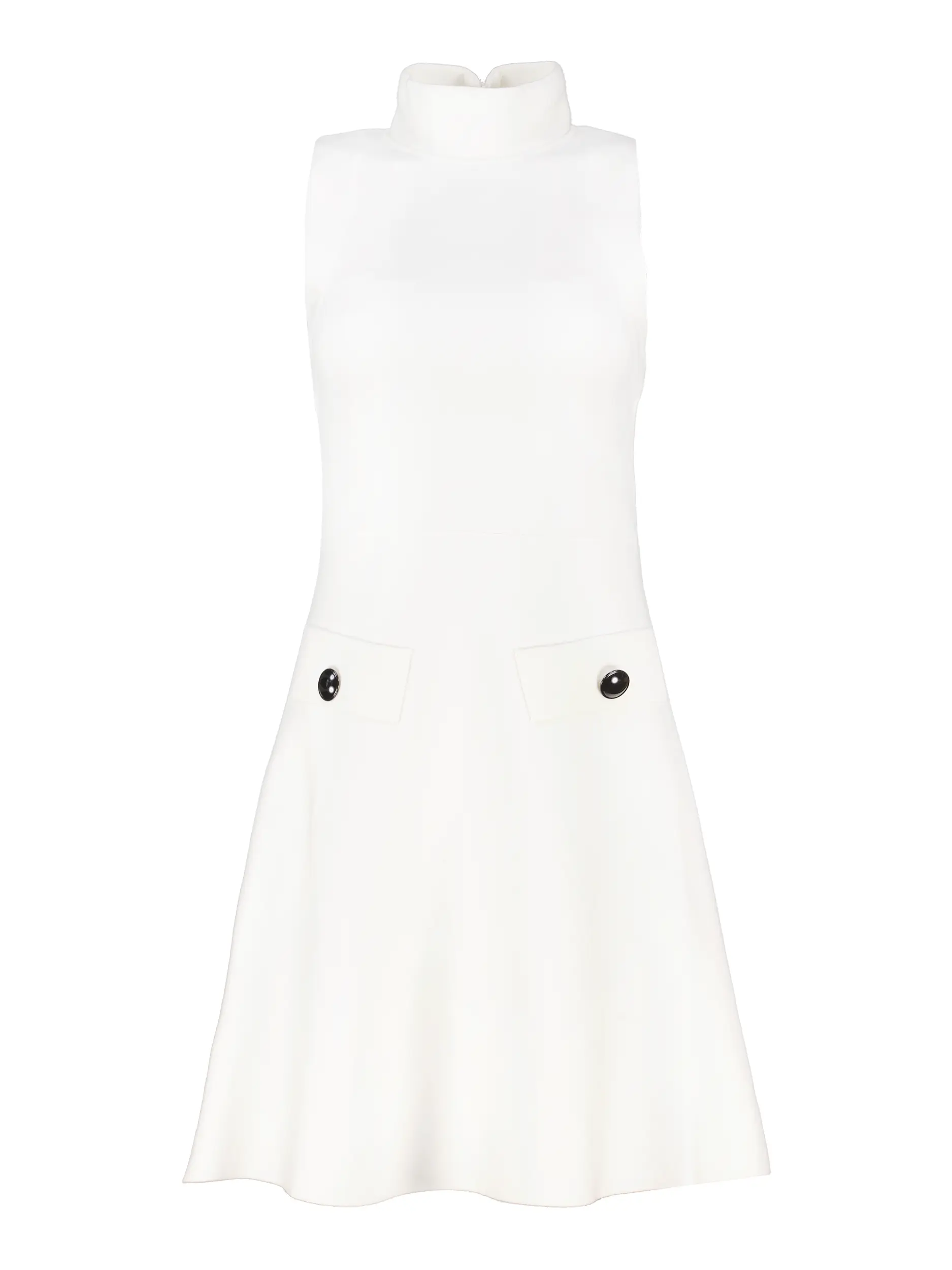 Mini Wollkleid 'Sharp ambition dress' ärmellos - Artikel Vorderseite - Farbe: Creme
