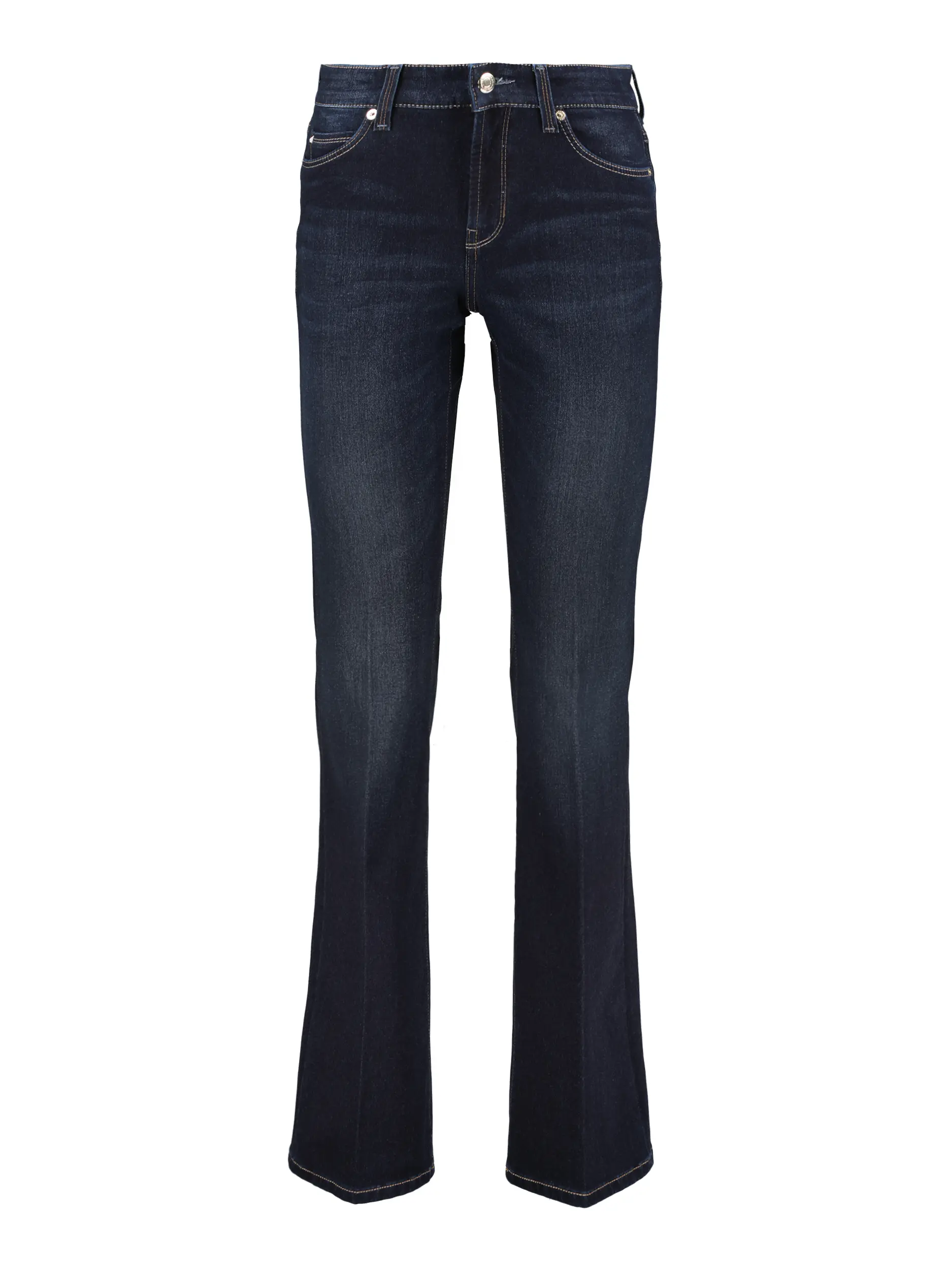 Mid Rise Flared Leg Jeans 'Paris Flared' - Artikel Vorderseite - Farbe: Blau