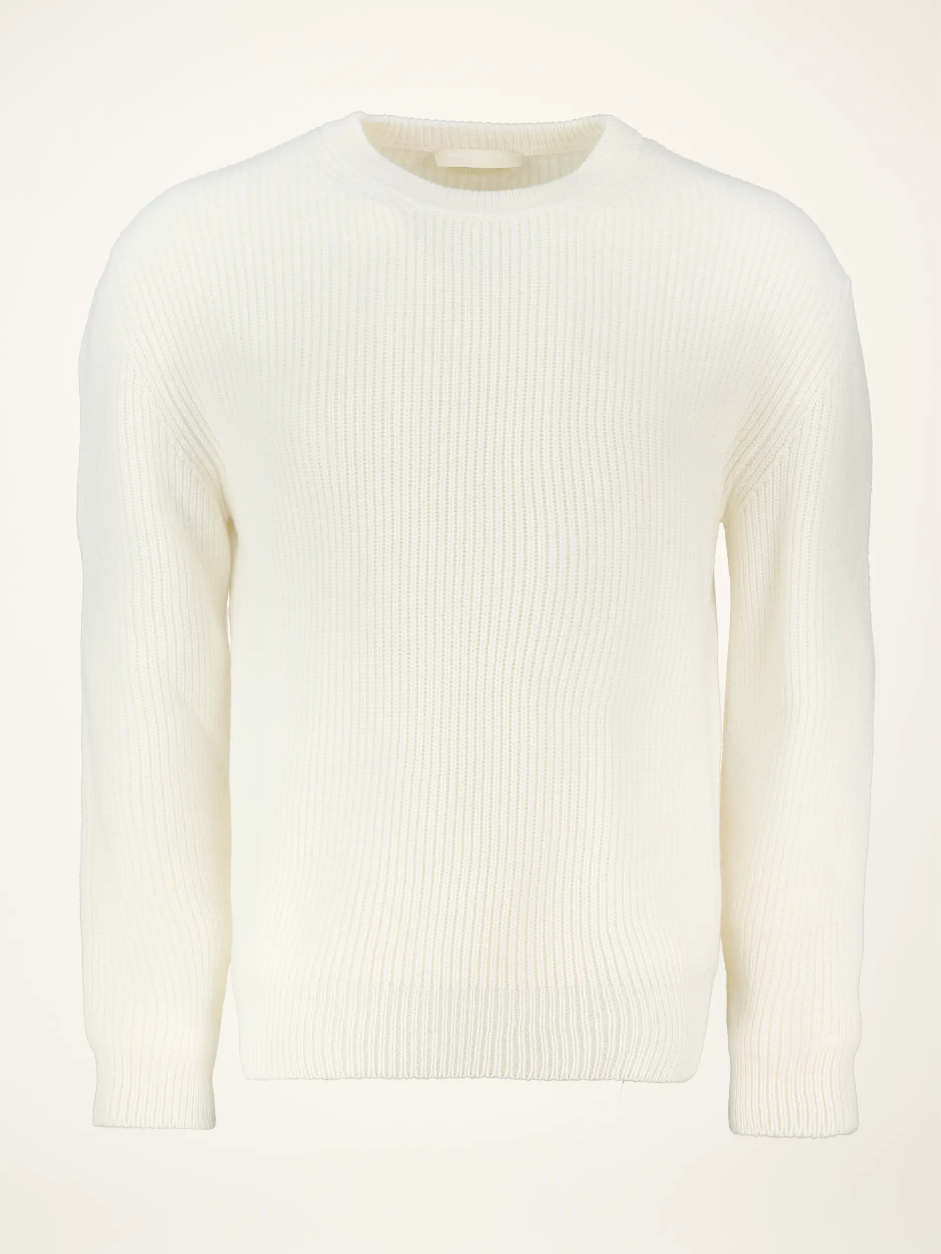 Rippstrickpullover aus Kaschmir langarm - Artikelansicht - Farbe: Creme
