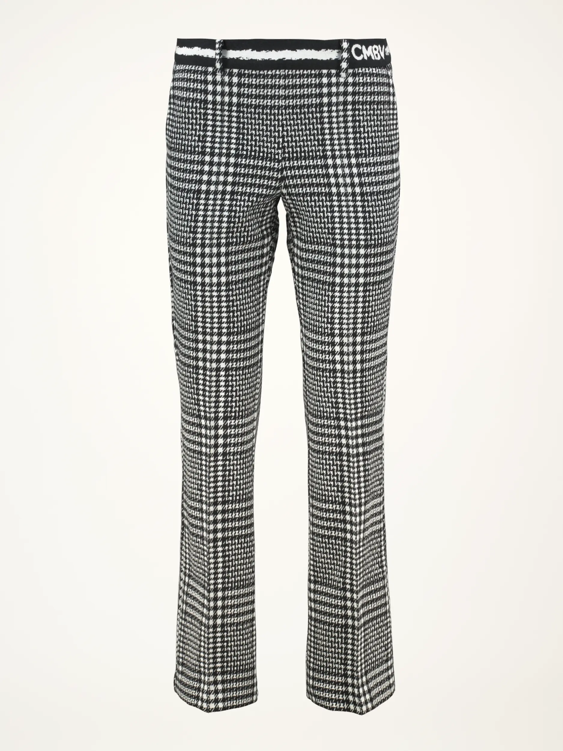 Gemusterte Hose  'Francoise Cropped' - Artikelansicht - Farbe: Schwarz