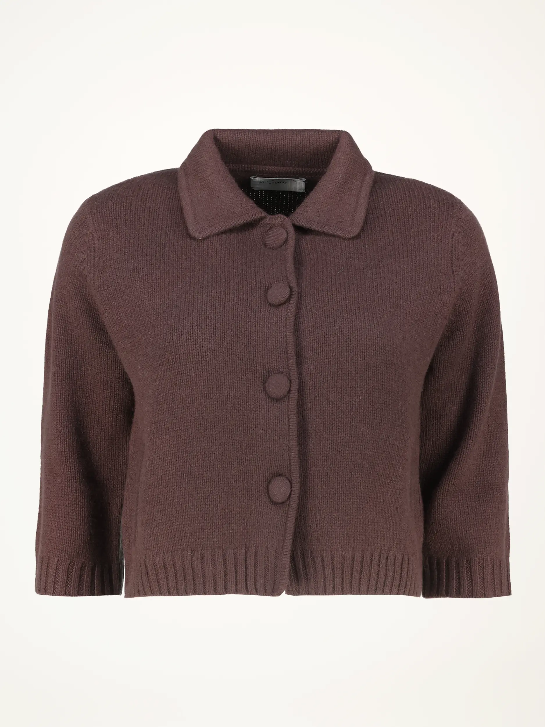 Strickjacke Studio 'Laura' aus Kaschmir 3/4-Arm  - Artikelansicht - Farbe: Braun Strickjacke Studio 'Laura' aus Kaschmir 3/4-Arm  - Artikelansicht - Farbe: Braun