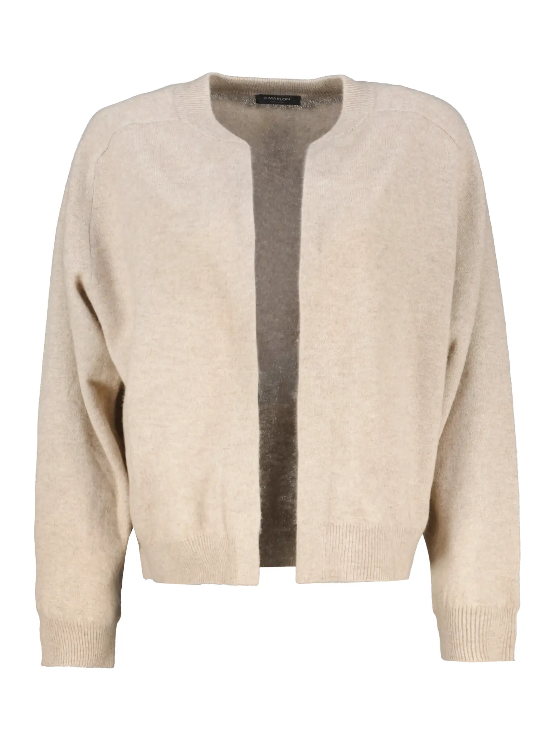 Offene Strickjacke langarm - Artikel Vorderseite - Farbe: Beige