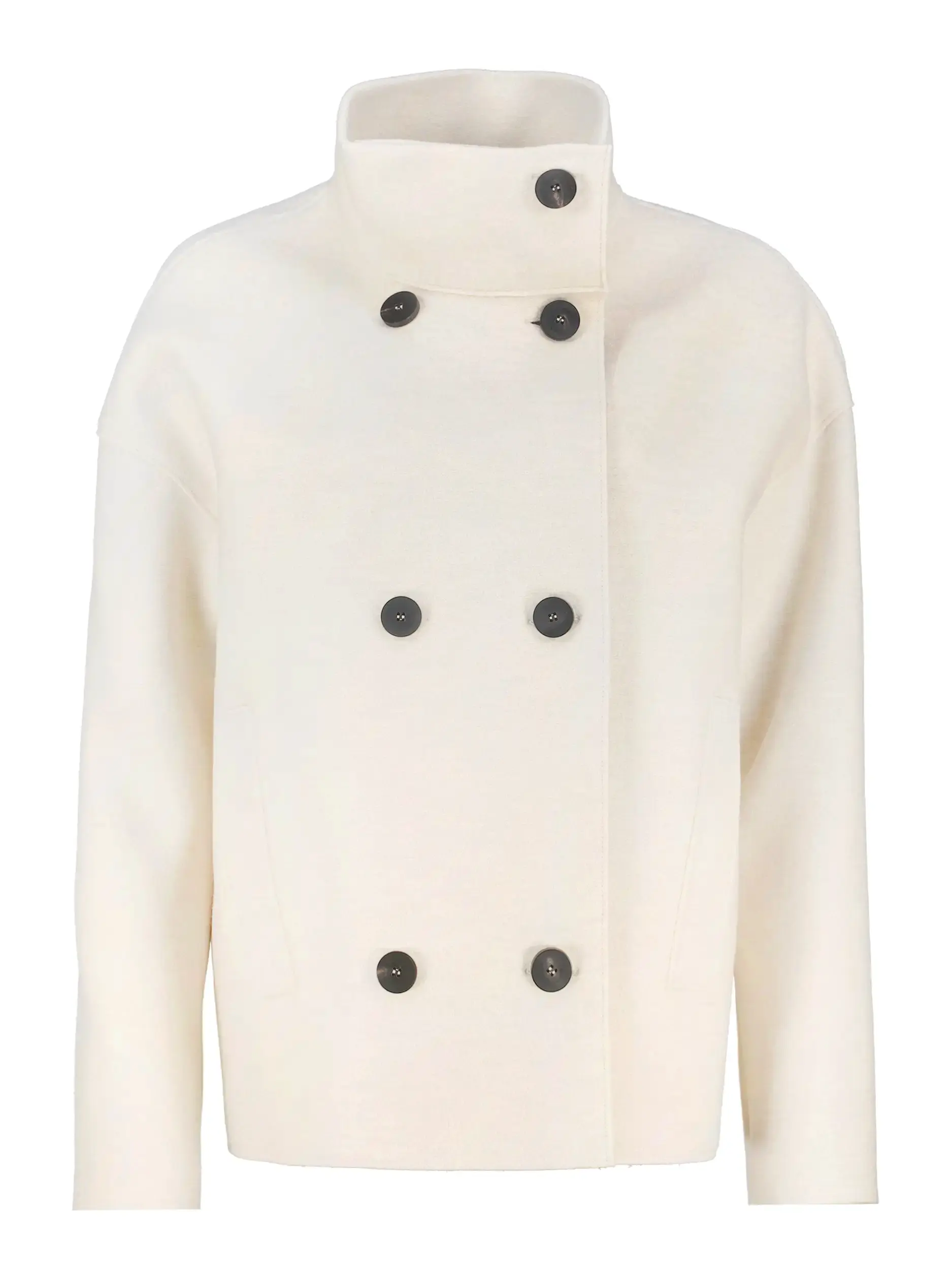 Cabanjacke aus Wolle - Artikel Vorderseite - Farbe: Creme
