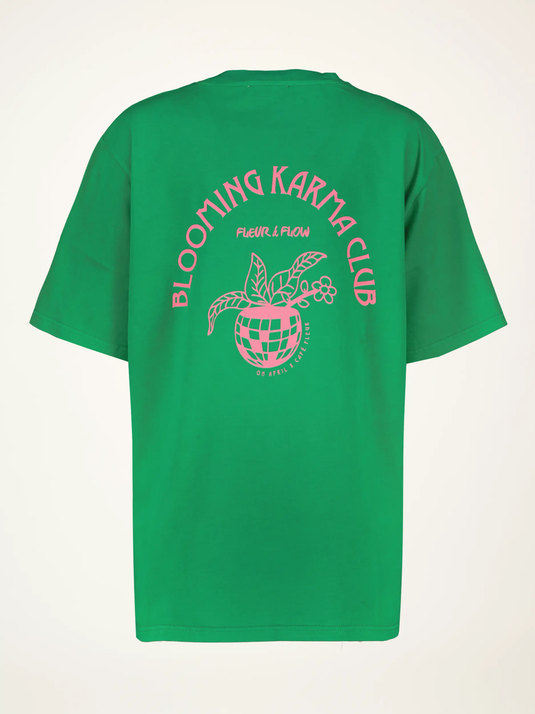 Oversized T-Shirt 'Blooming Club' - Artikel Rückseite