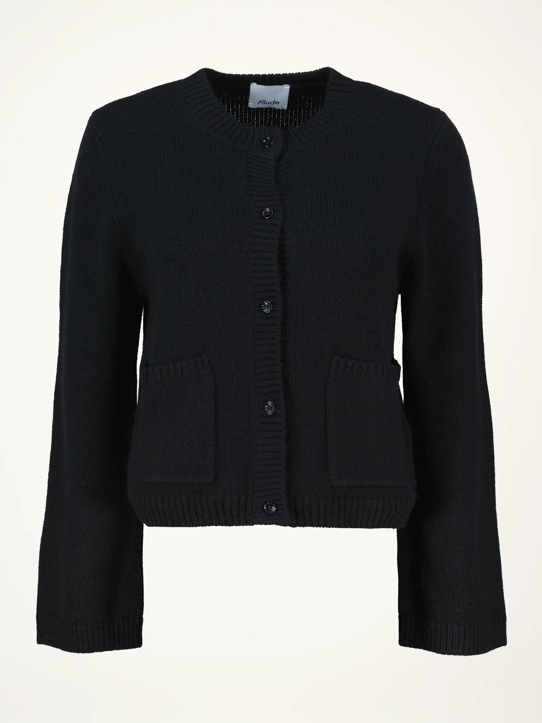 Strickjacke aus Wolle - Artikelansicht - Farbe: Schwarz