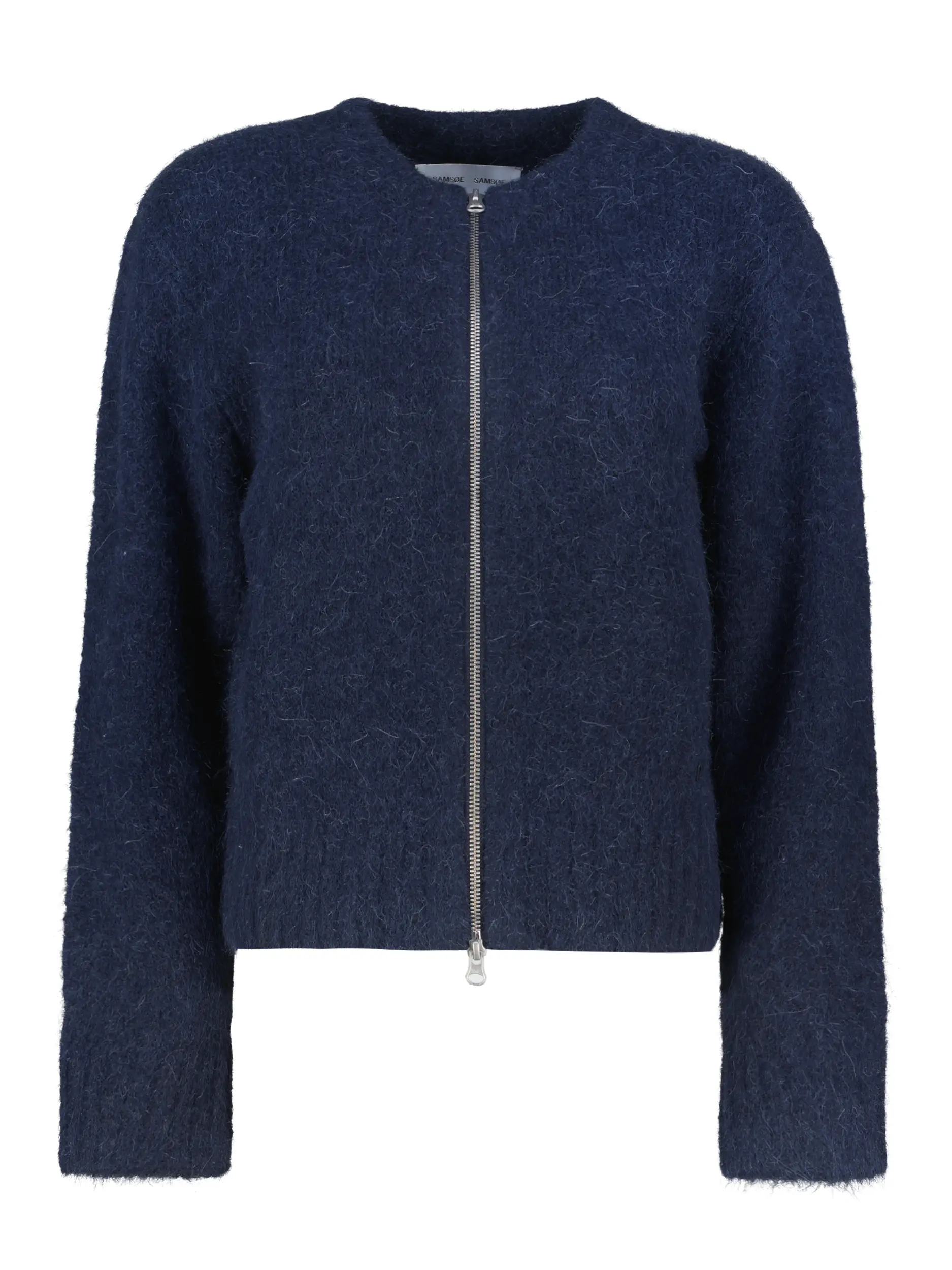 Strickjacke 'Sajeanine' aus Alpaka Mix - Artikel Vorderseite - Farbe: Blau