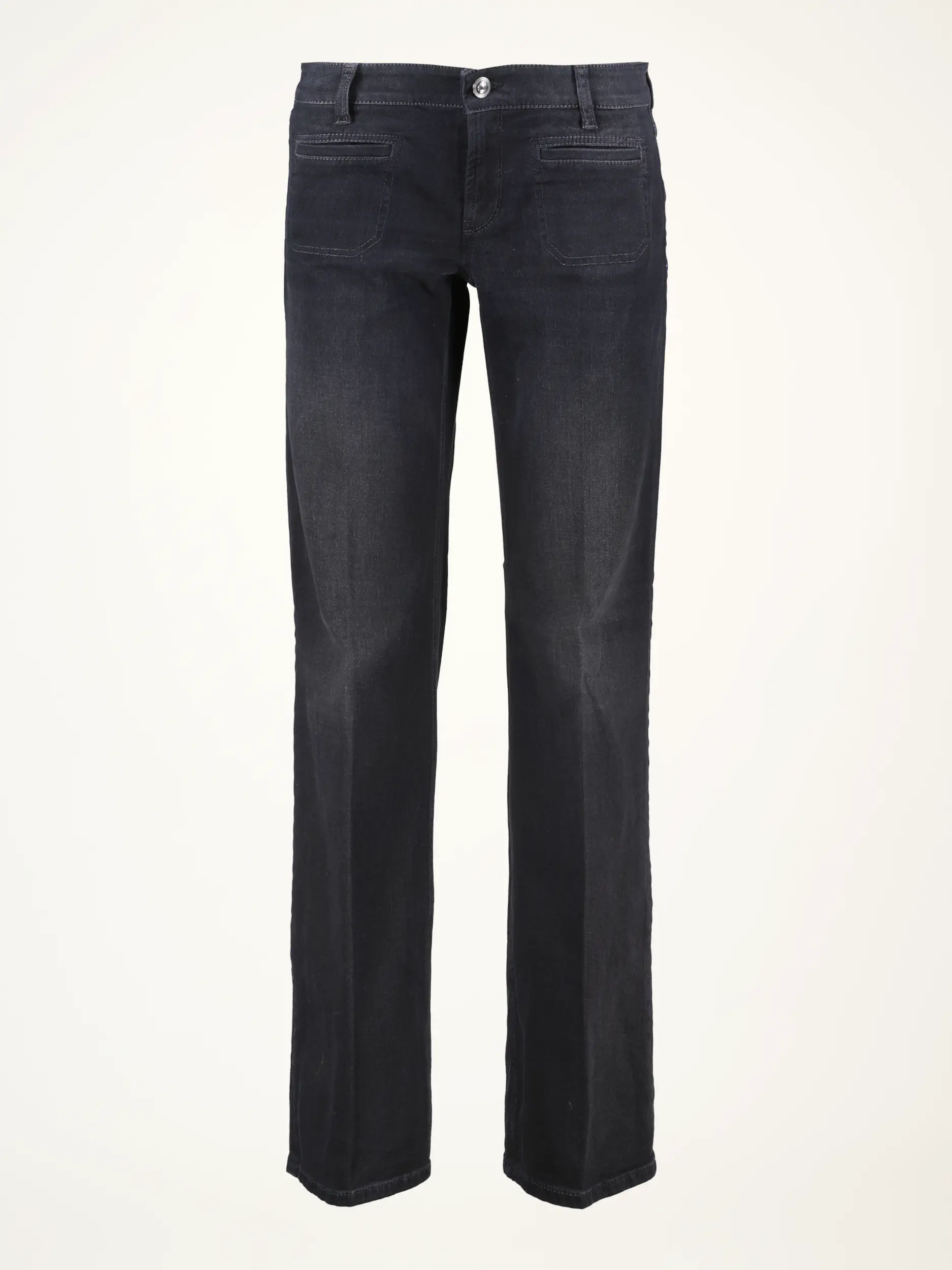 Low Rise Straight Leg Jeans 'Tess'  - Artikelansicht - Farbe: Schwarz
