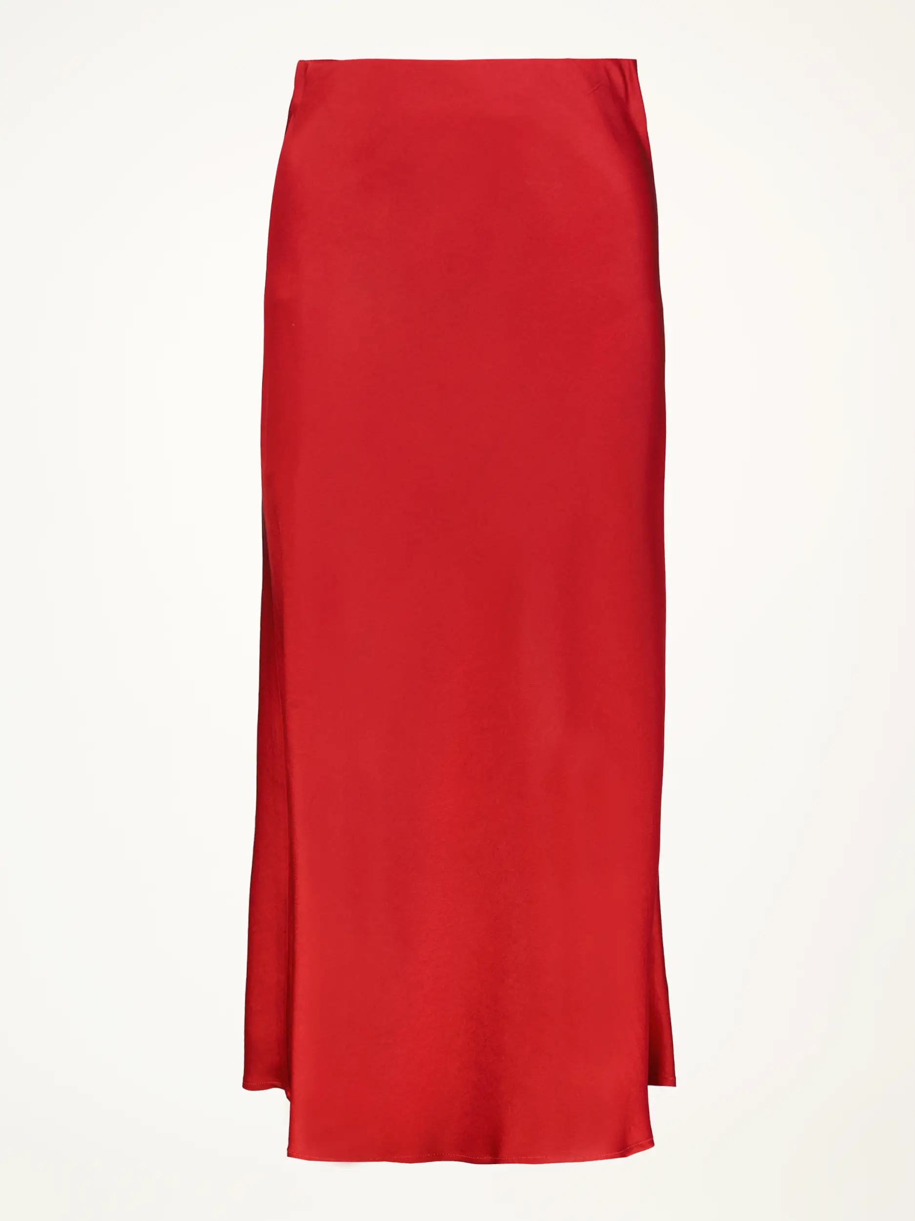 Midi Satinrock 'Ura' - Artikelansicht - Farbe: Rot