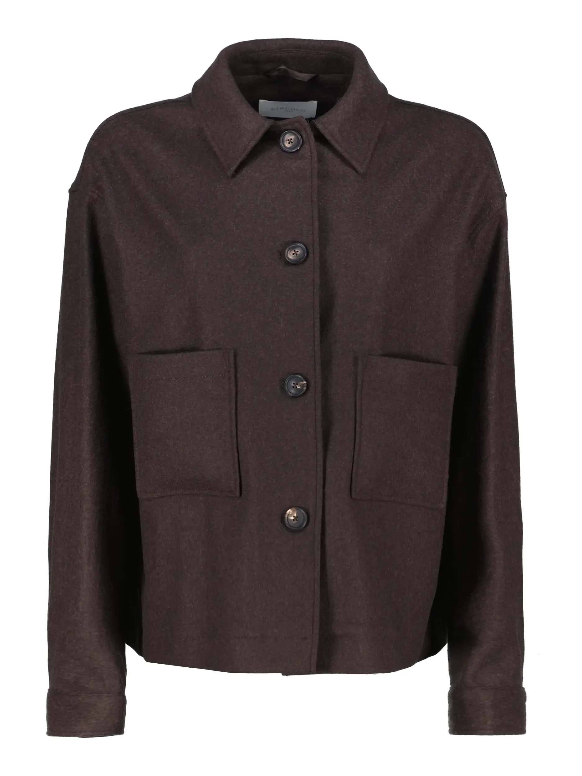 Jacke aus Woll-Mix - Artikel Vorderseite - Farbe: Braun