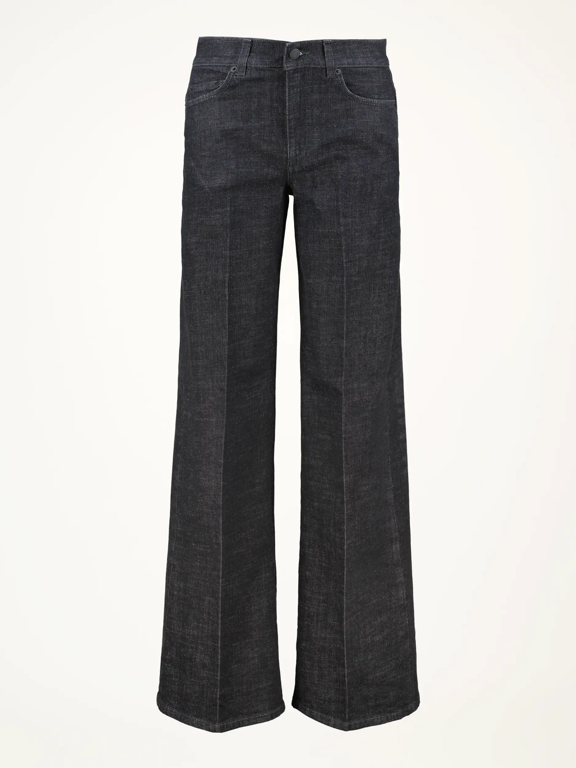High Rise Flared Leg Jeans 'Deep Love' - Artikelansicht - Farbe: Schwarz