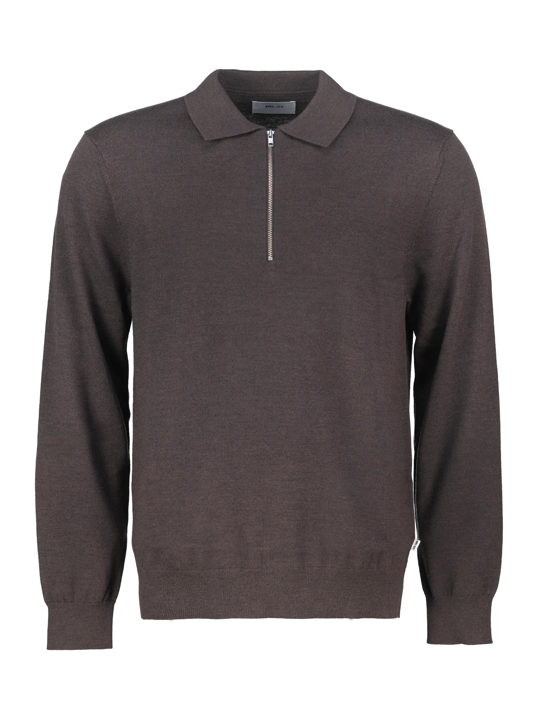 Pullover 'Sergio' aus Wolle langarm - Artikel Vorderseite - Farbe: Braun