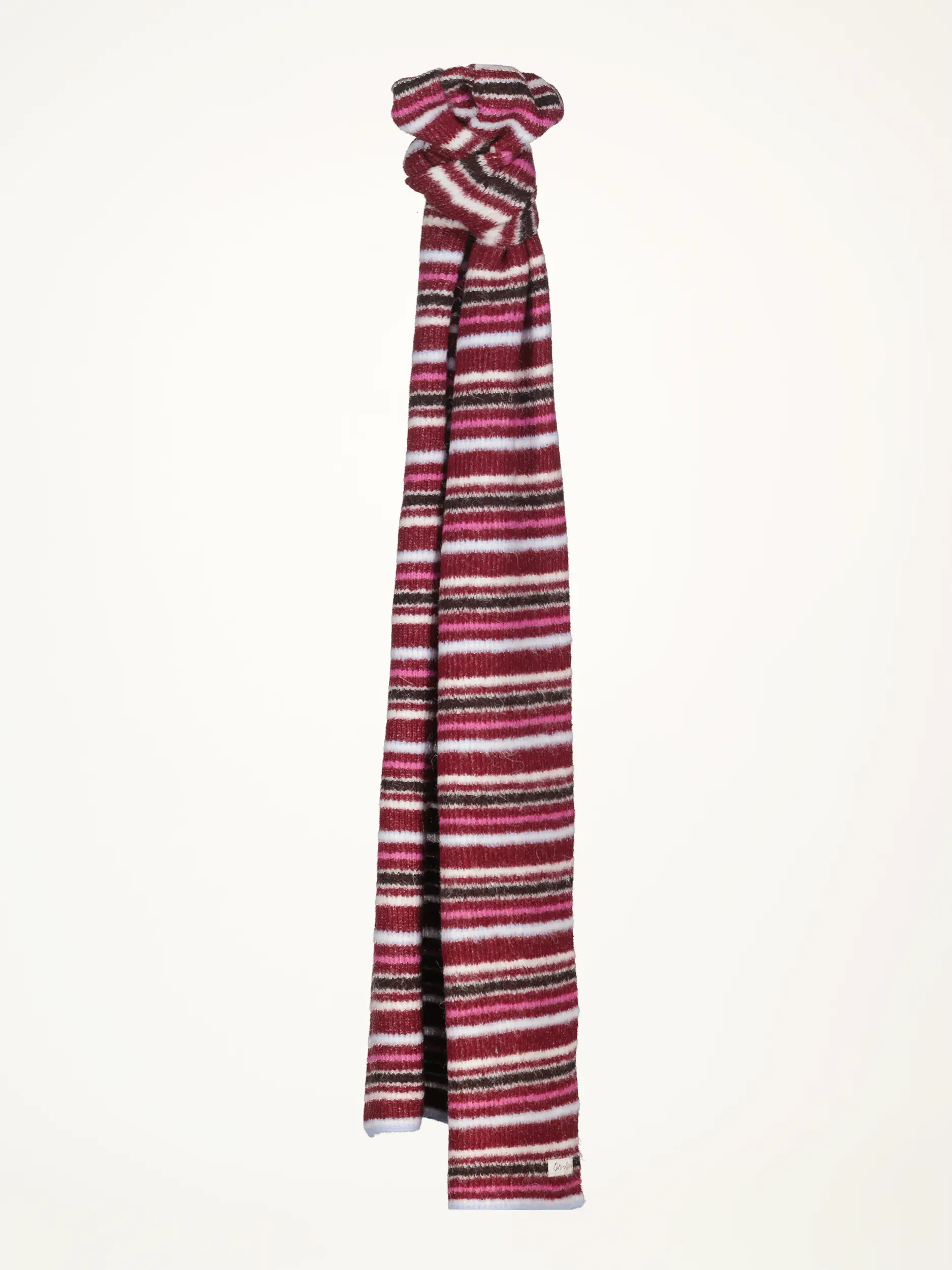 Gestreifter Schal 'Beauscarf' - Artikelansicht - Farbe: Rot