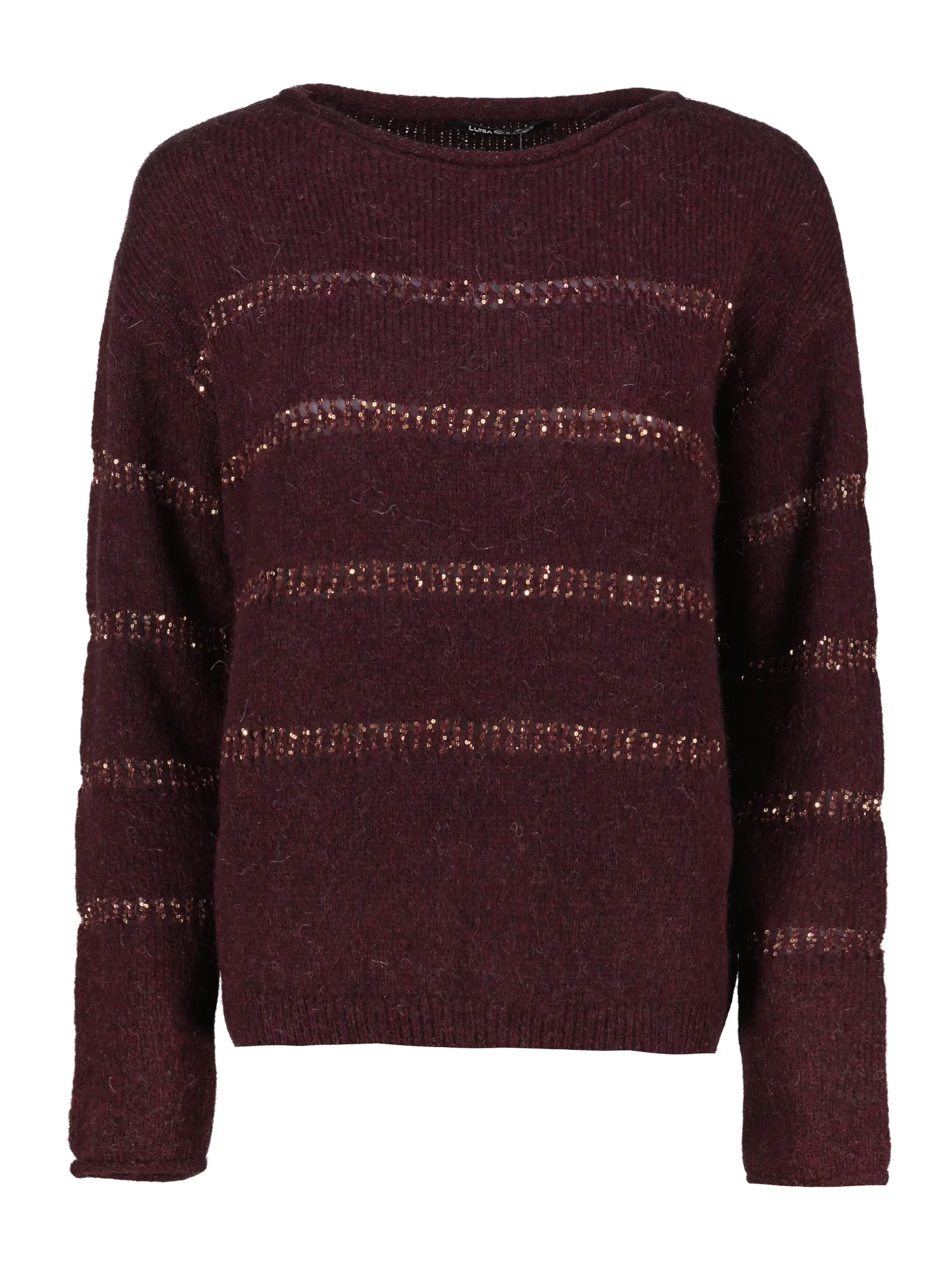 Pullover Woll-Mix langarm - Artikel Vorderseite - Farbe: Rot