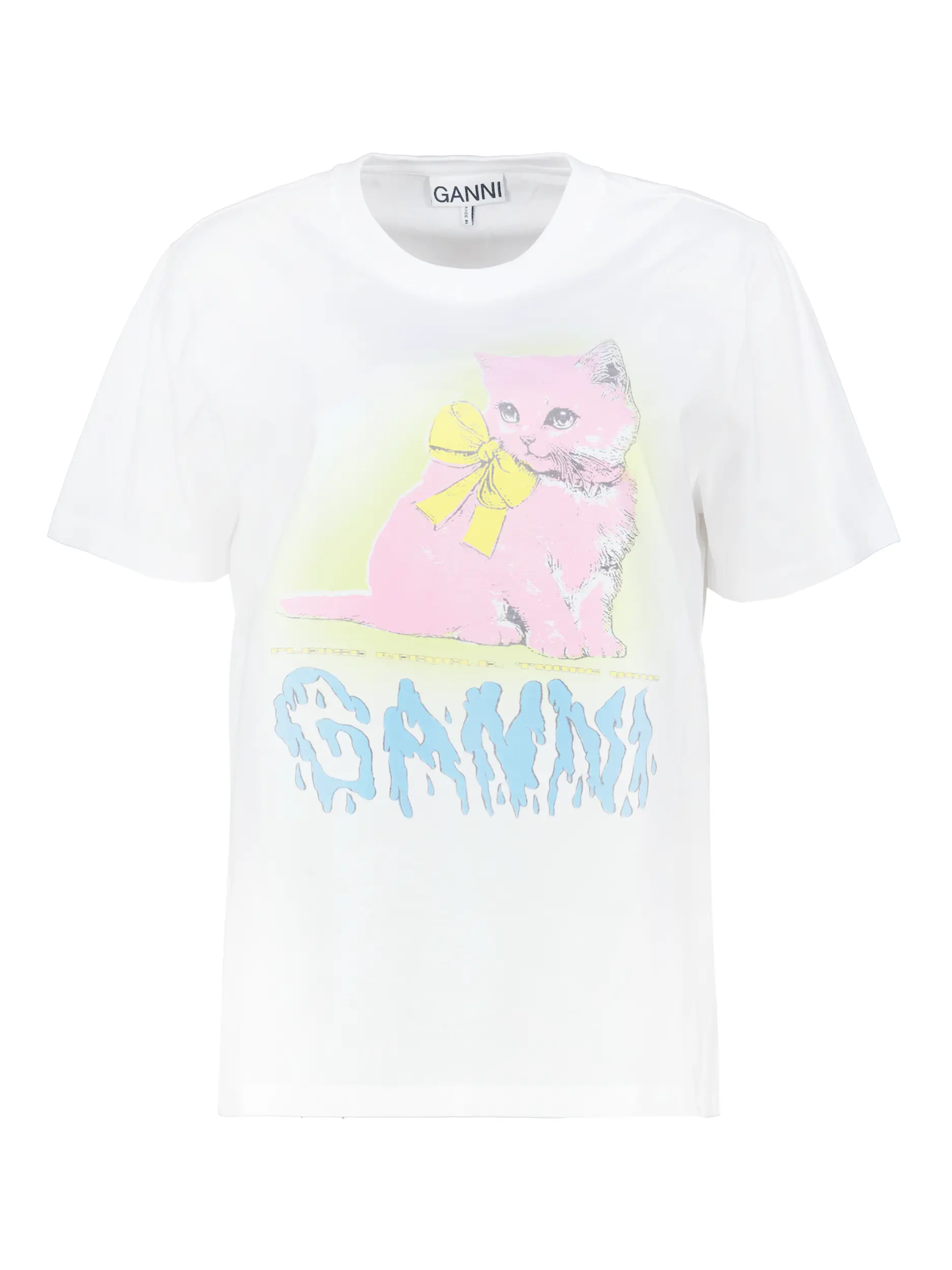 T-Shirt mit Logo-Print - Artikel Vorderseite - Farbe: Weiß