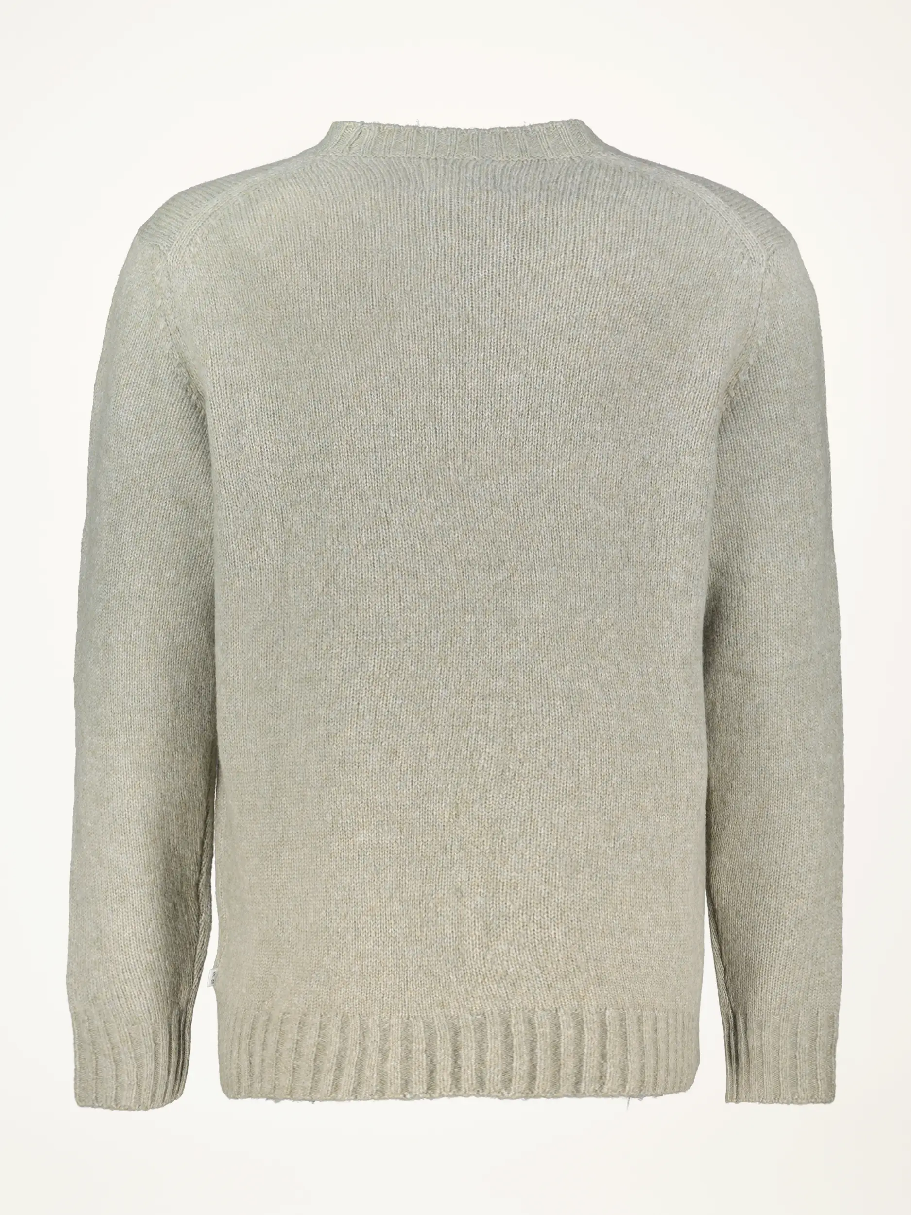 Pullover 'Lee' aus Merinowoll-Mix langarm - Artikel Rückseite - Farbe: Grün