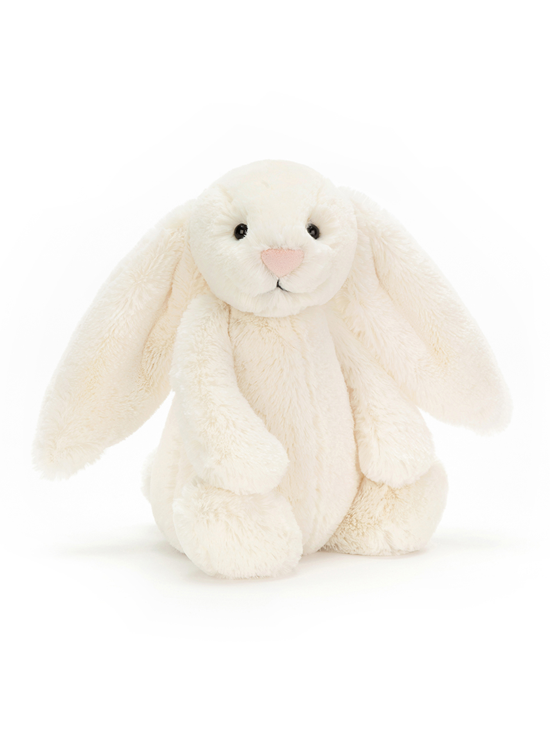 Jellycat-Stofftier 'Bashful Bunny Cream Medium' - Artikel Vorderseite - Farbe: Creme