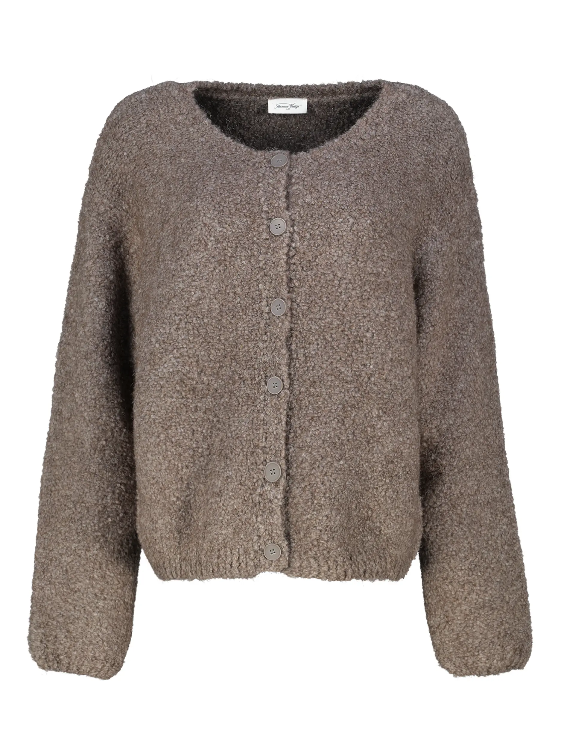 Strickjacke aus Woll-Mix - Artikel Vorderseite - Farbe: Braun