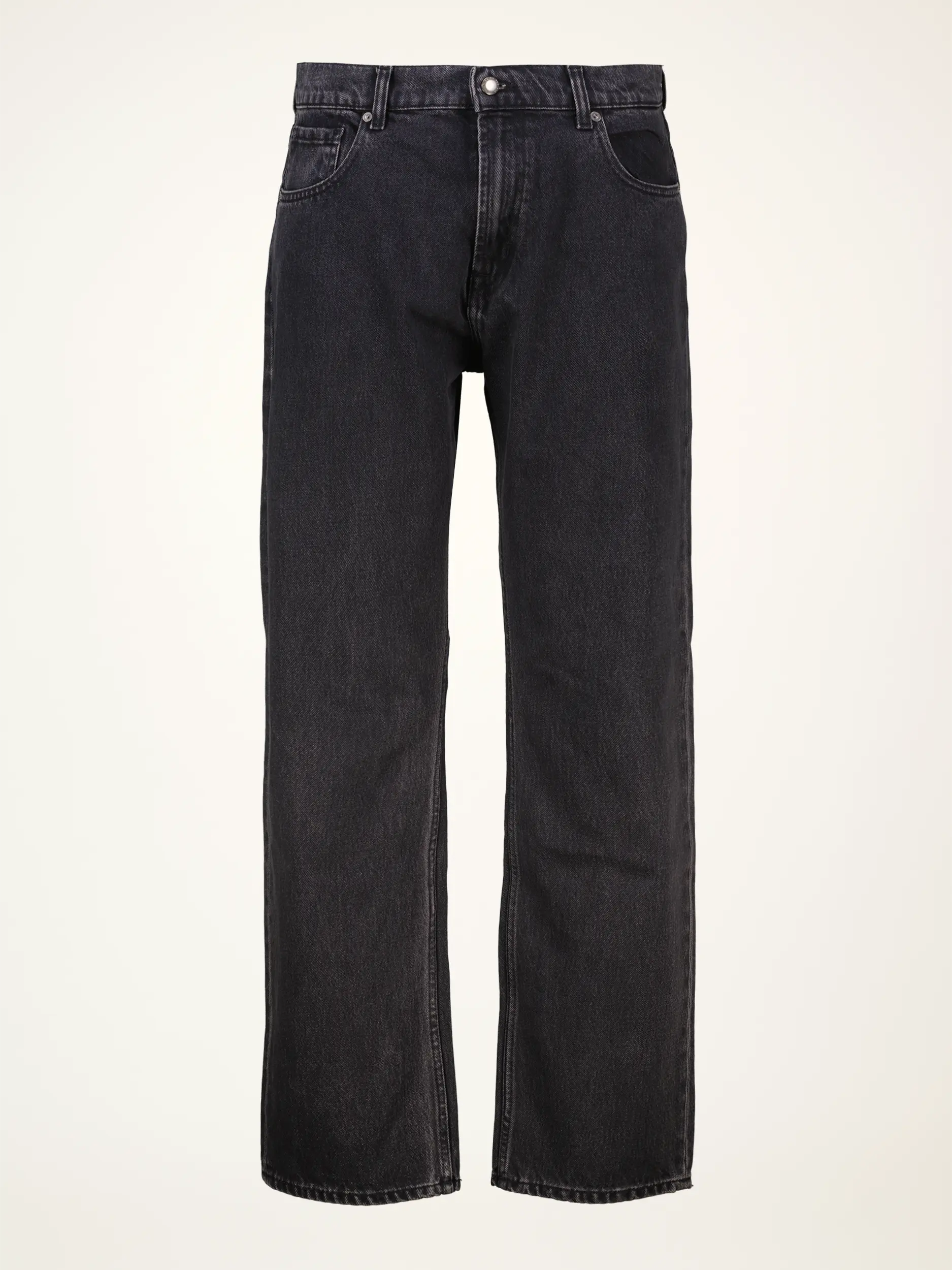 Mid Rise Straight Leg Jeans 'Caviar' - Artikelansicht - Farbe: Schwarz