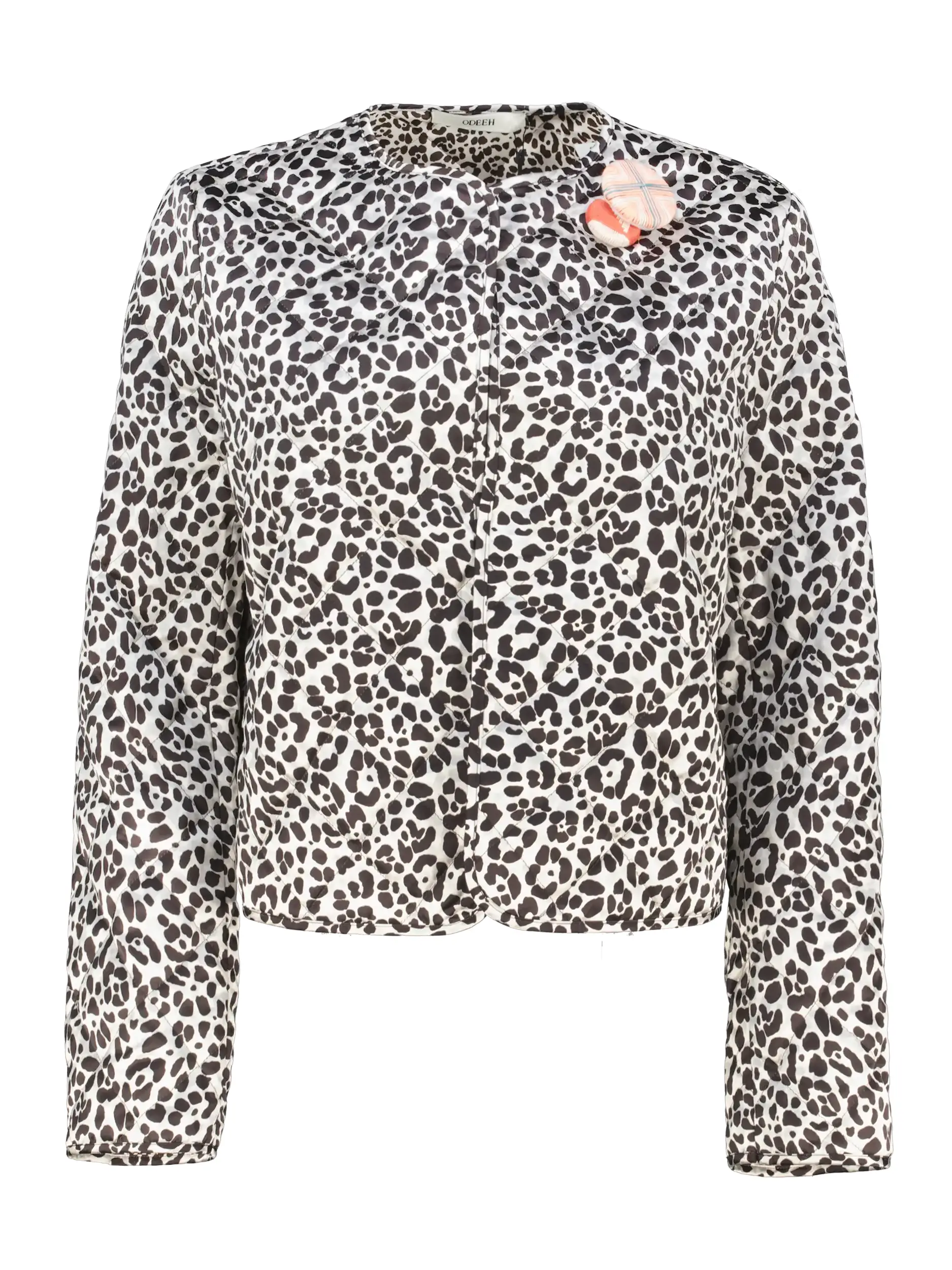 Gemusterte Steppjacke  - Artikel Vorderseite - Farbe: Braun